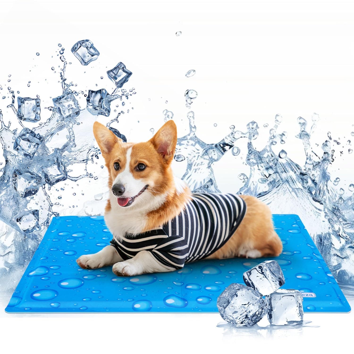 Nobleza Tappetino Refrigerante Cane Gatti, Tappeto Rinfrescante per Cani in Gel Non Tossico, Auto Rinfrescante Lavabile, Cuccia Cane Refrigerante, M, 65x50CM