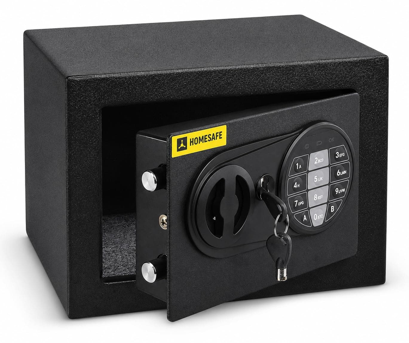 HomeSafe HV17E Coffre-Fort Numérique à Combinaison Électronique, 17x23x17 cm (HxLxP), Coffre Argent Billet, Pour la Sécurité à Domicile, Boîte de Rangement Sécurisée, Coffre pour Valeurs et Espèces