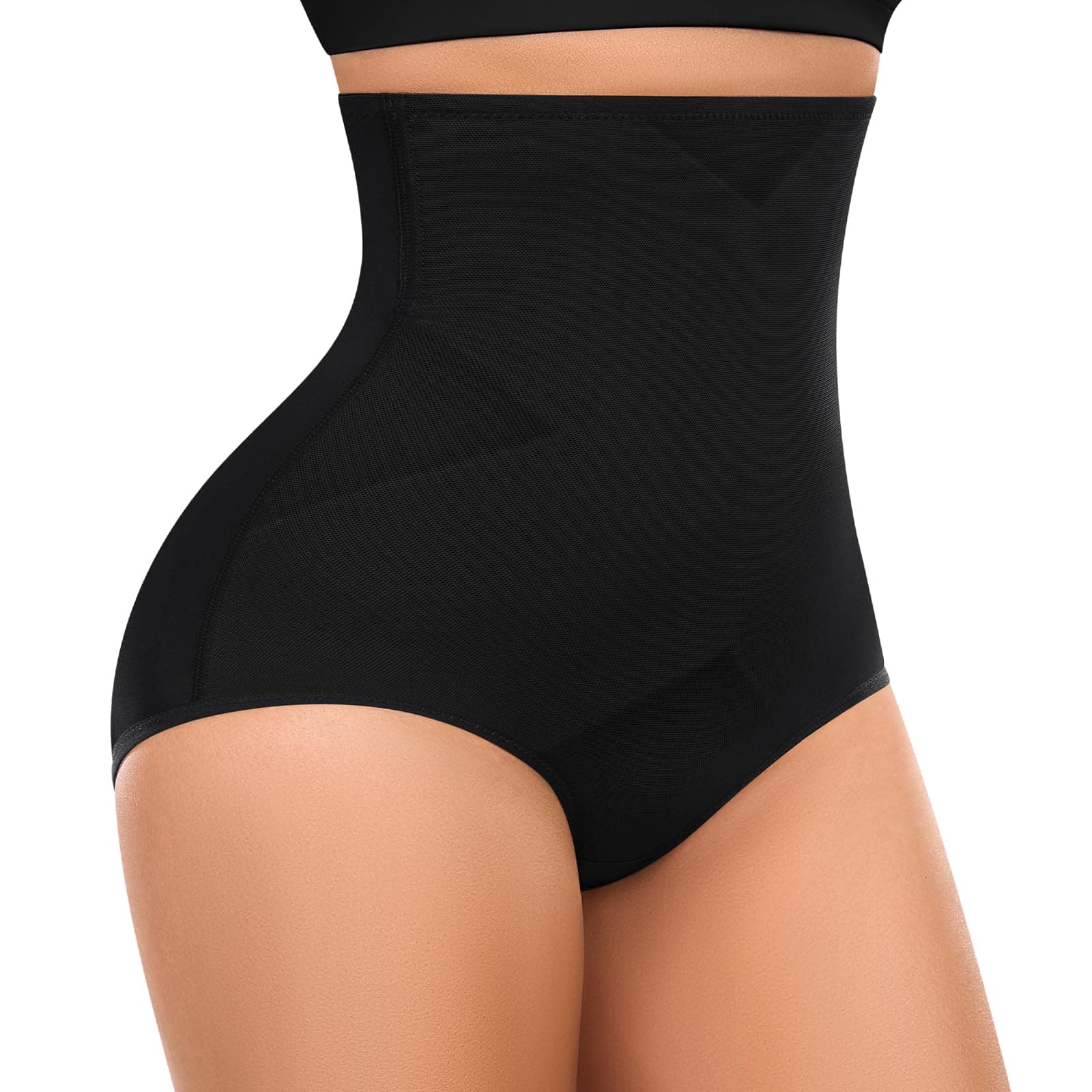 TOMEEK Culotte Gainante Femme Ventre Plat Gaine Taille Haute Culotte Femme Amincissante Invisible Sculptantes Thong sans Culottes Body Shapewear