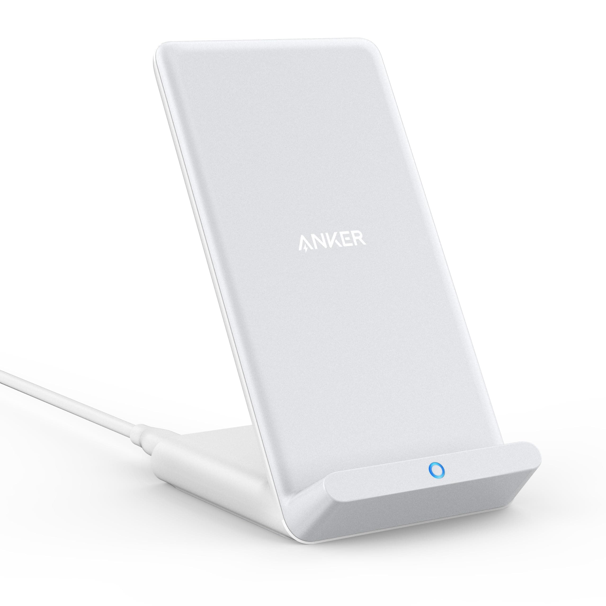 Anker 313 Induktive Ladestation, Qi-Zertifiziert, Für iPhone 17/16/15/14/13/12/11, SE 2020, XR, 10W Schnellladen für Galaxy S24 (Ohne Netzteil)