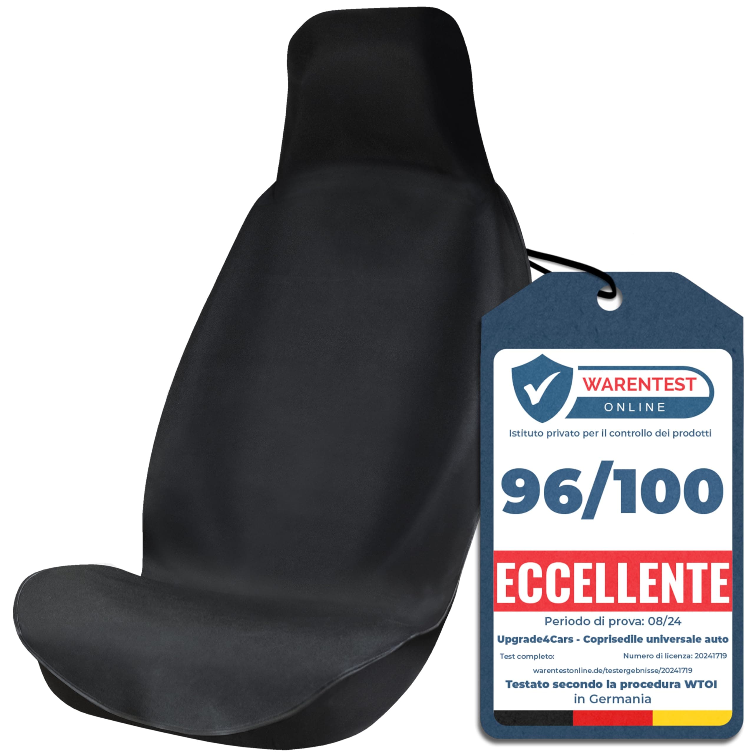 Upgrade4cars Coprisedile Universale Auto Anteriore Impermeabile | Protezione Sedile Guidatore Singolo