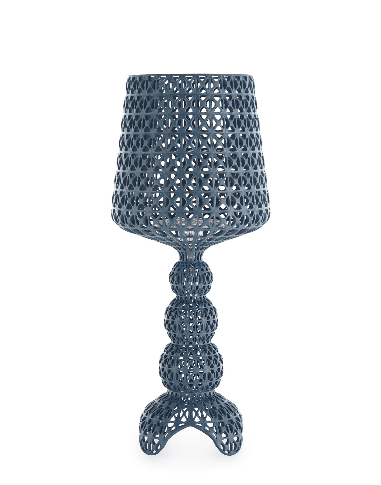 Kartell Mini Kabuki, Lampada da tavolo, Dimmerabile, H 70 cm, Azzurro