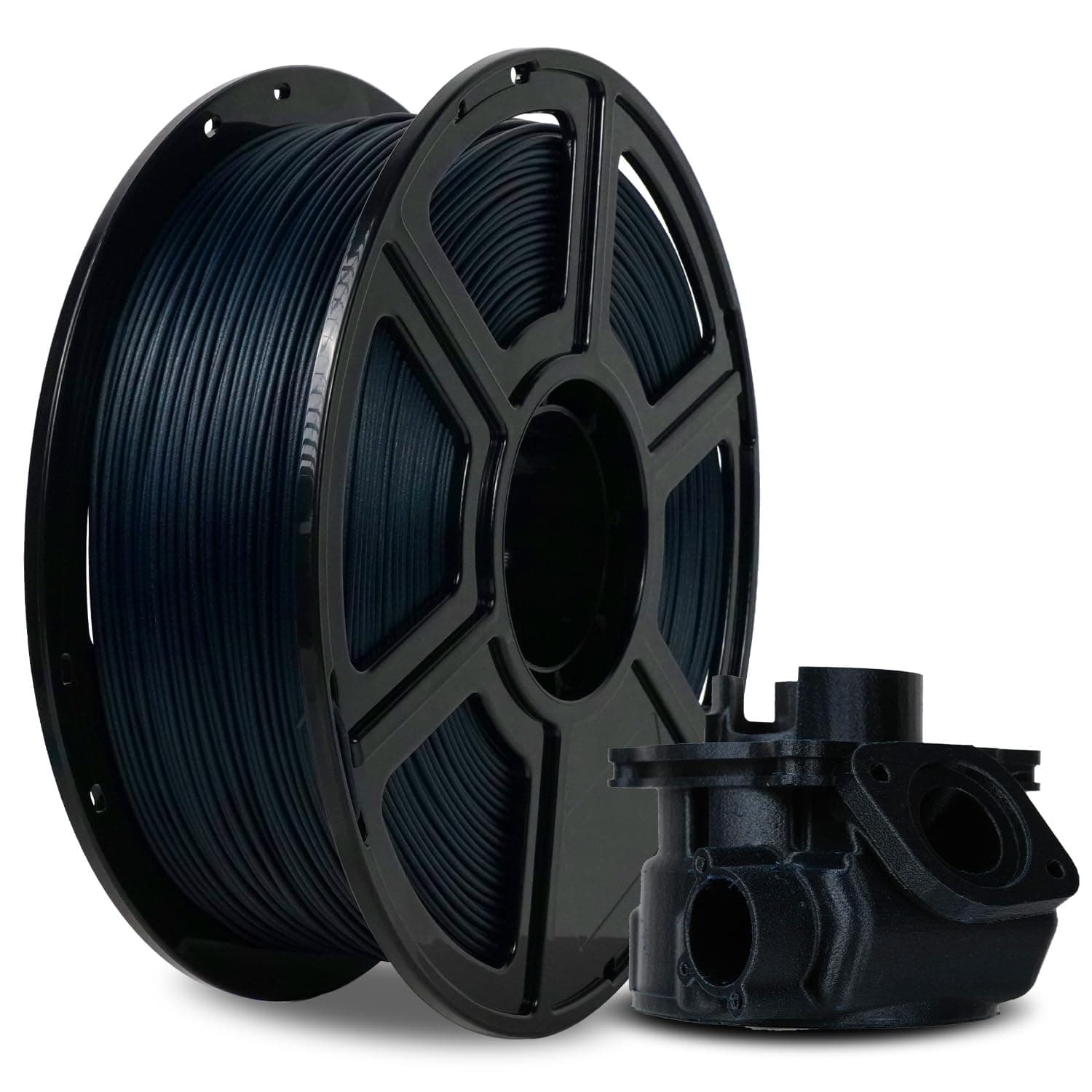 FLASHFORGE Filament ETG en fibre de carbone PETG 1,75 mm, fibre de carbone PETG, pour imprimante 3D, précision dimensionnelle de 1 kg +/- 0,02 mm, léger, résistant à la chaleur et sans humidité (bleu