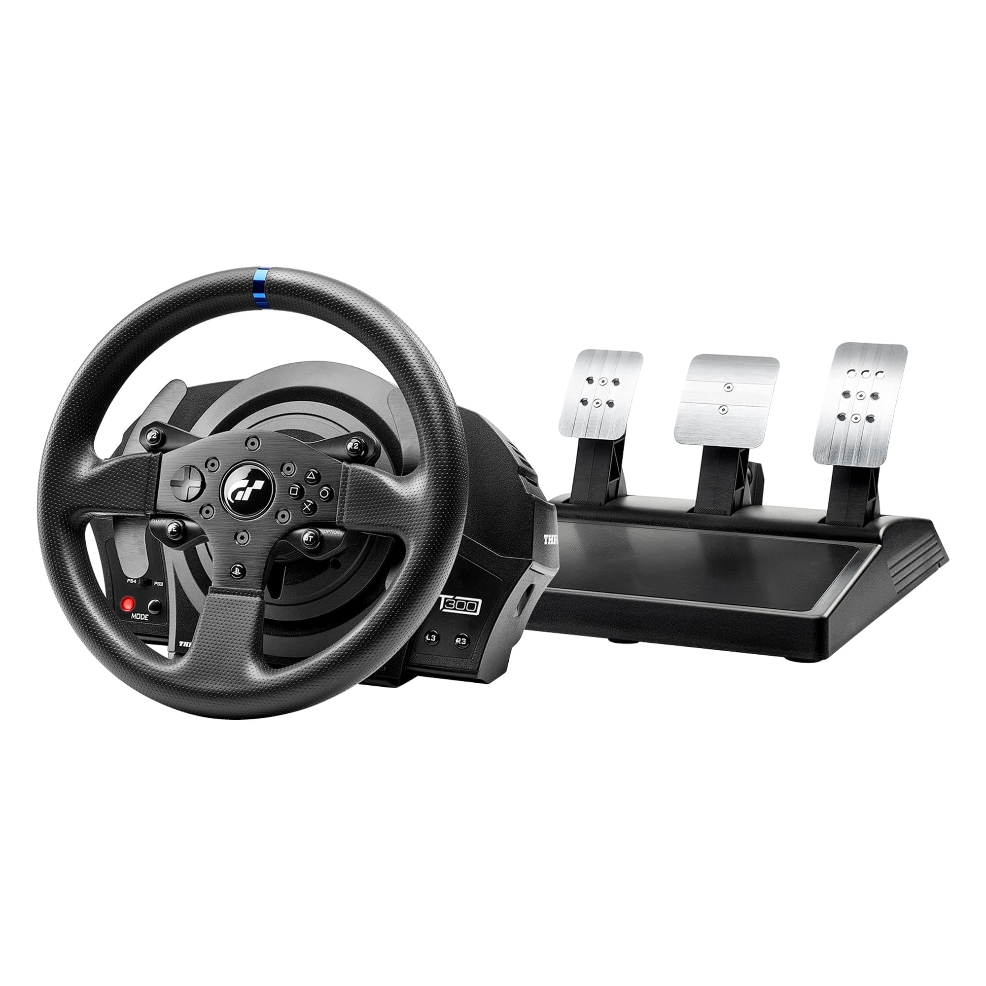 Thrustmaster T300RS GT Edition – Volante de Carreras Con Cable y Force Feedback 1080° – Kit de Simulación con Motor Sin Escobillas y 3 Pedales y Cables – Compatible con Consolas PS5, PS4 y PC