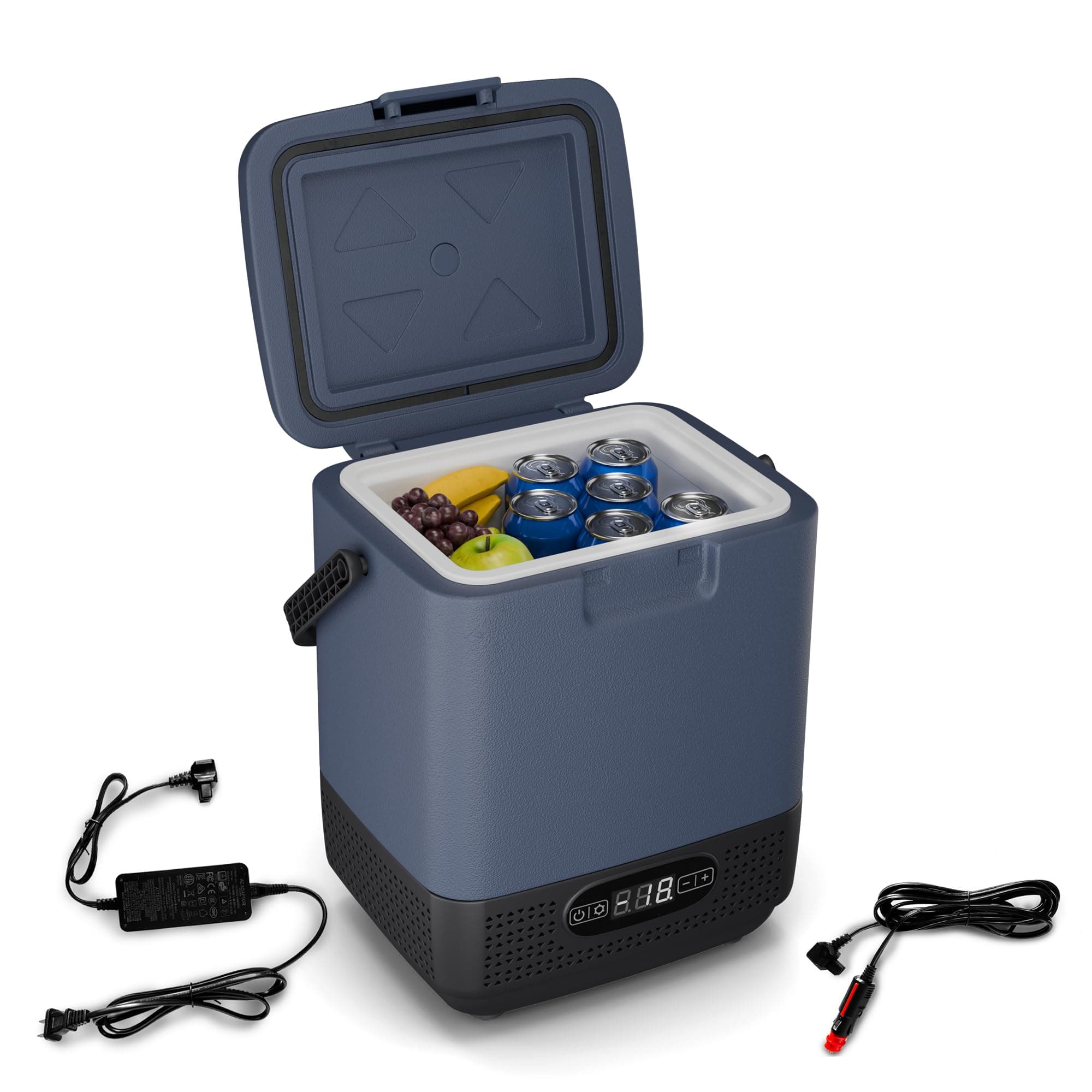 Klarstein SwiftFrost 12L Glaciere Electrique avec Congelateur - Compresseur, LED, Dual Power (12V/230V), -20°C à 20°C, Modes ECO & Max, Idéale pour Camping & Voiture