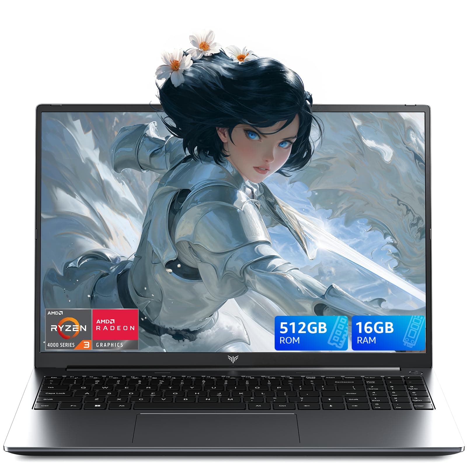 Tivique 15.6 Pulgadas Ordenador Portatil, Procesador N95 hasta 3.4 GHz, Portatil con 16GB RAM 512GB SSD, 1920 * 1080 IPS FHD Pantalla Laptop, BT5.0, USB 3.2, HDMI y Tipo C, WIFI5.0