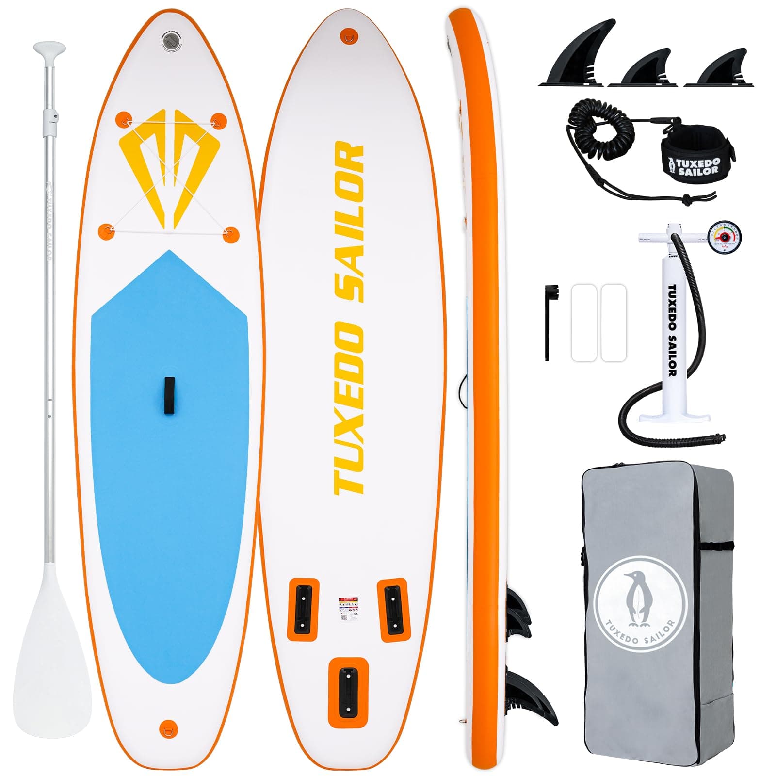 Tuxedo Sailor SUP Gonfiabile Adulti 320 cm Stand Up Paddle Board, Tavola da SUP Paddle Board con Accessori, Tavola Gonfiabile 2 Posti