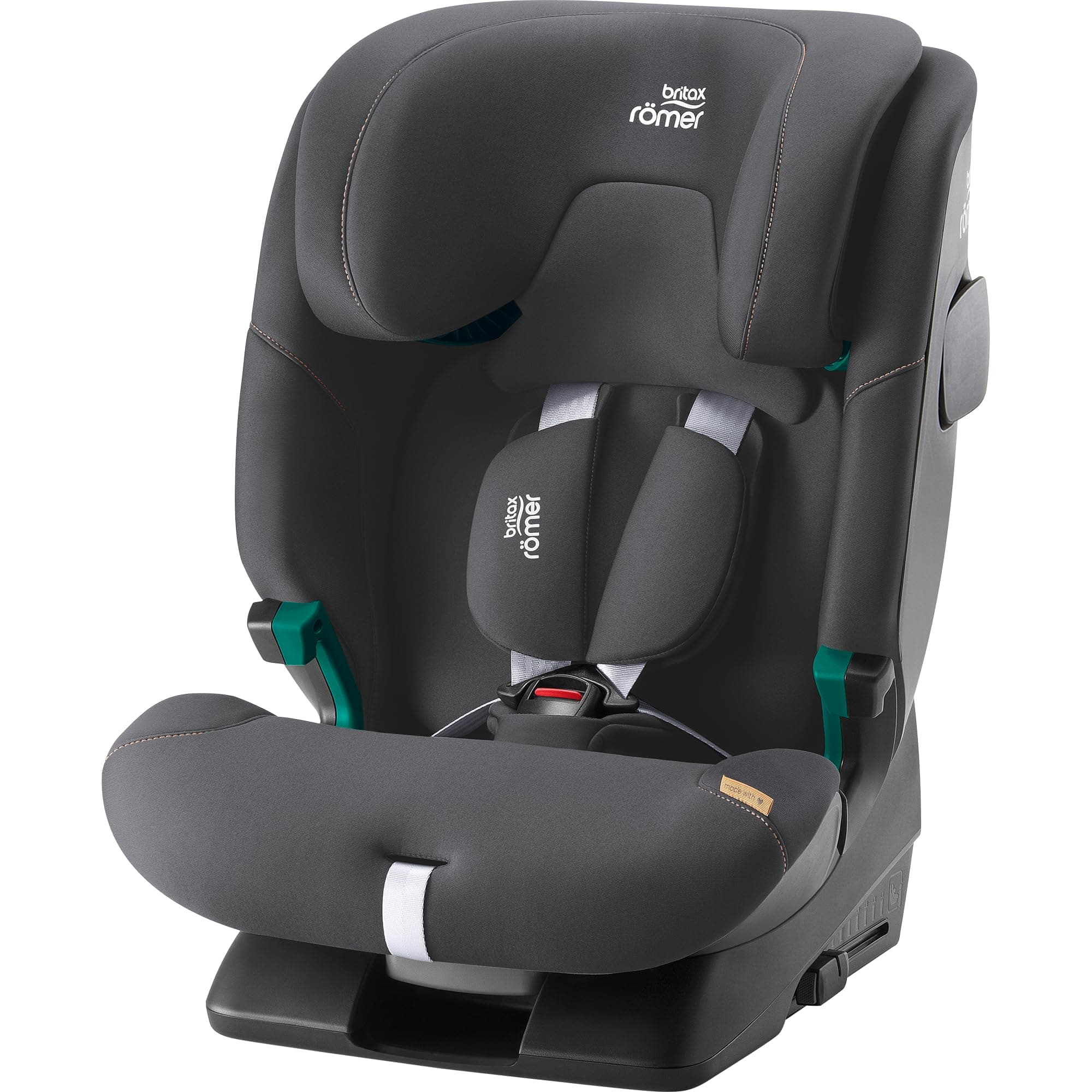 BRITAX RÖMER Seggiolino ADVANSAFIX 2 Z-LINE, per bambini da 76 a 150 cm (i-Size) con e senza ISOFIX, da 15 mesi a 12 anni, Midnight Grey