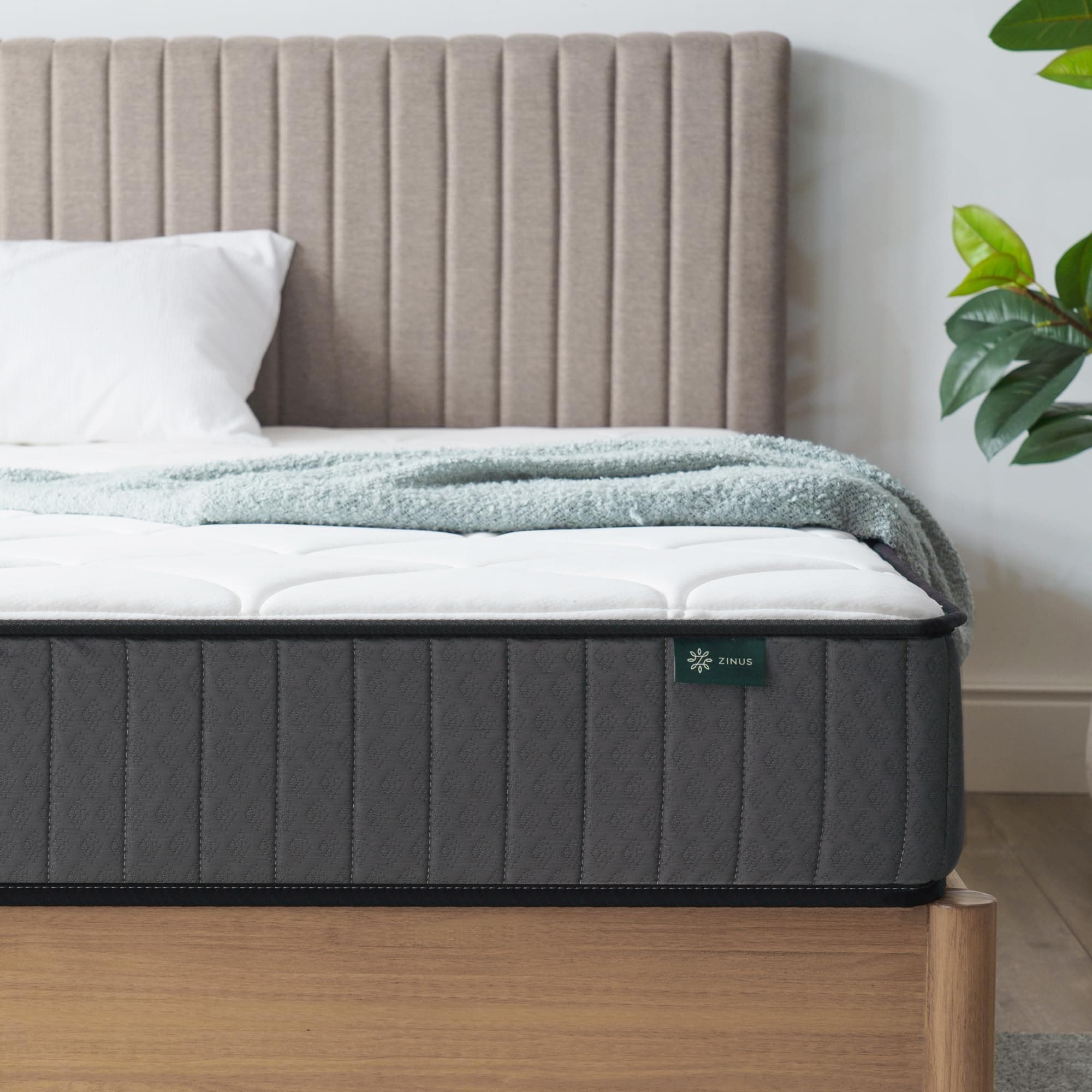 Zinus Materasso Matrimoniale 160x190 cm Hybrid - Altezza 15 cm - Tight Top - Materasso Memory Foam e Molle Insacchettate - Certificato OEKO-TEX - Comfort Ergonomico