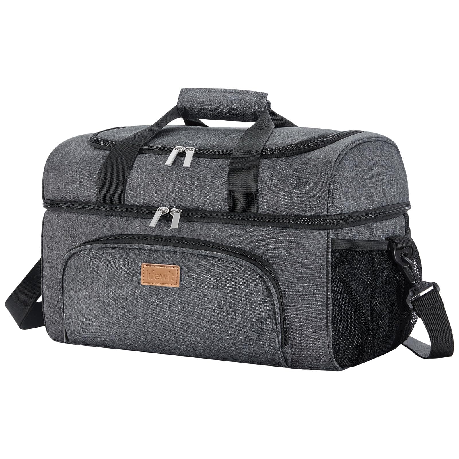 Lifewit Borsa Frigo, Borse Termica Morbida, Grande Borsetta Termiche Porta Pranzo, Cooler Bag con Doppio Scomparto per Mare, Spiaggia, Viaggio, Campeggio