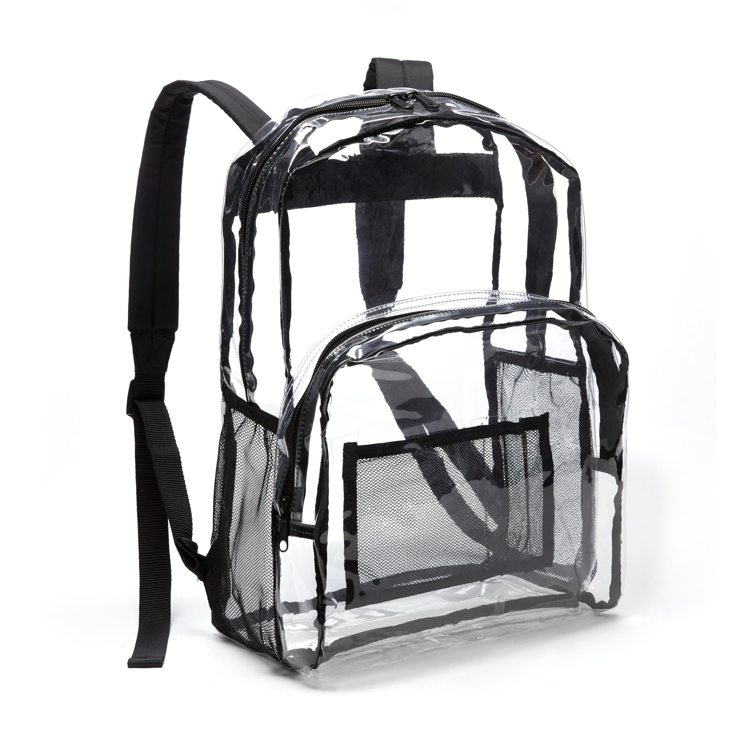 Amazon Basics Mochila Clásica de Diario Escolar, Transparente | 1 Unidad
