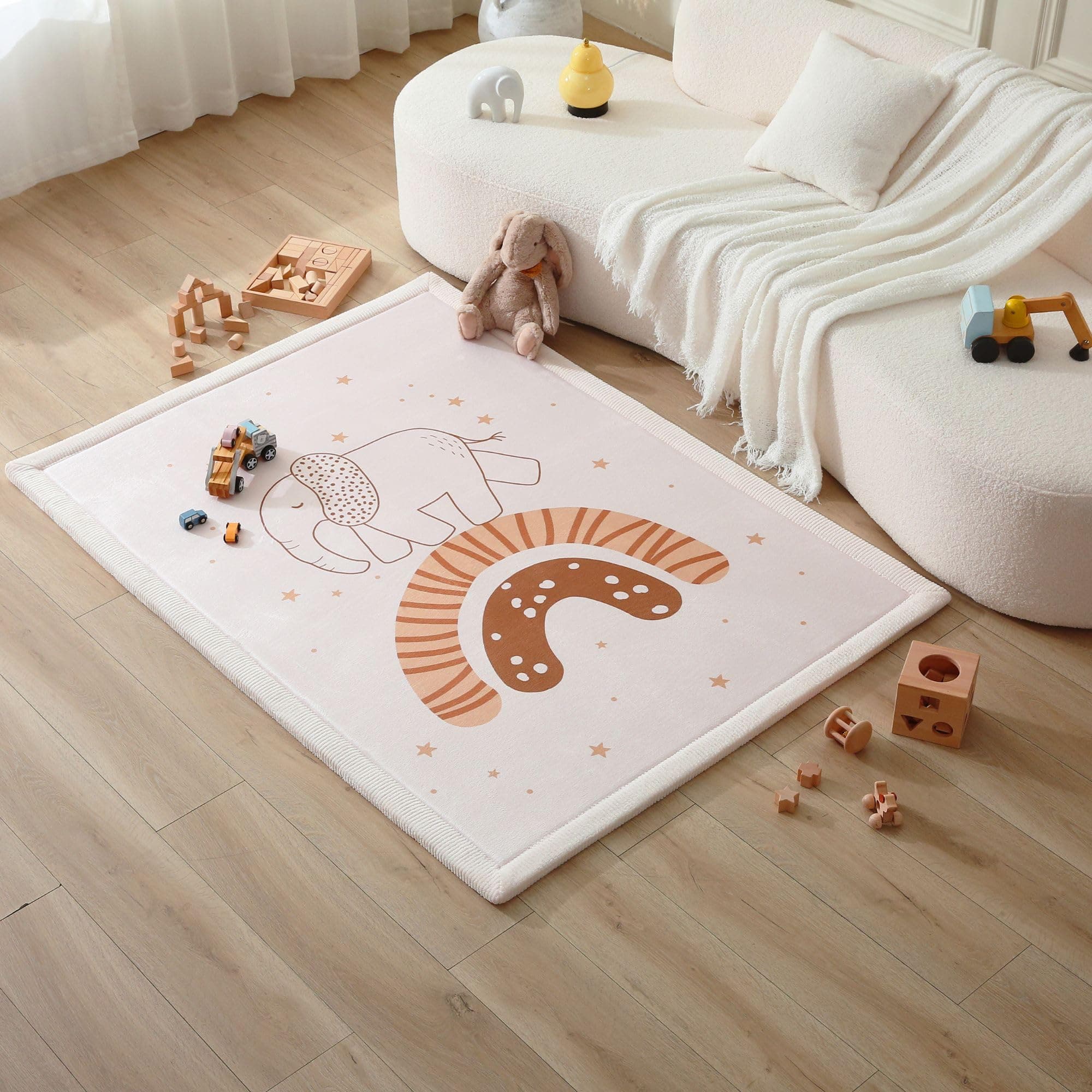 Hakuna Matte Wolkenweiche Spielmatte Baby 170x120x2,5cm, Tatami Matte | Teppich für Kinderzimmer mit hochwertigem Hochdichter Polyurethan – Krabbelmatte Baby mit Rutschfester Unterseite
