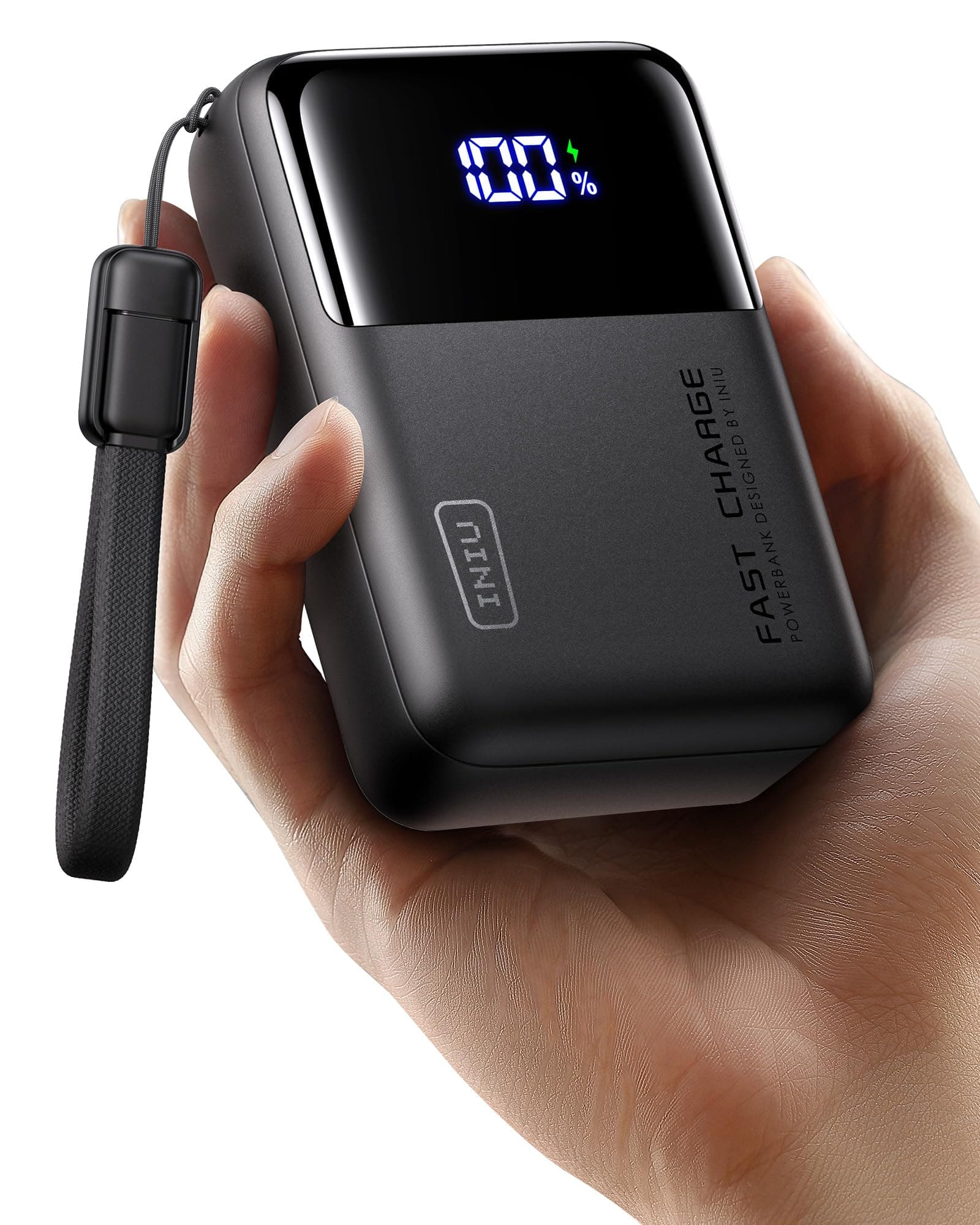 INIU Power Bank Pare Portátil, Pequeño 100W 25000mAh Alta Capacidad Batteria Externa, USB-C Bateria Portatil Carga Rapida para MacBook Pro, Steam Deck, iPhone 17 16 15 Pro, Samsung S22, iPad Pro etc.