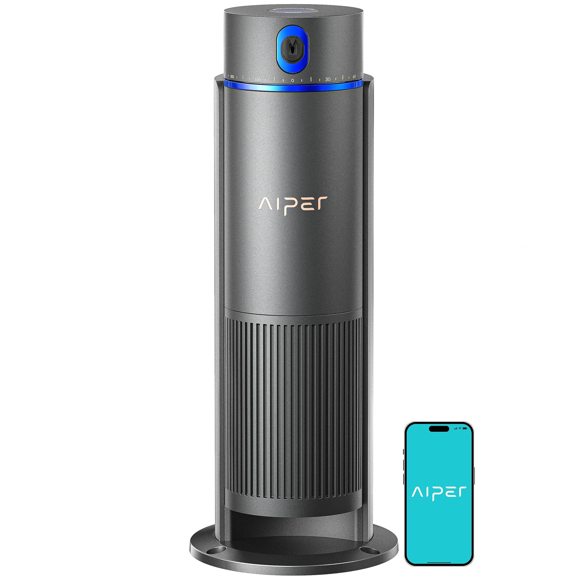 Aiper IrriSense 2 Smartes Bewässerungssystem, Mehrzonen-Bewässerungsgerät mit App-Steuerung, intelligenter Zeitplanung und Regensensor für Rasenflächen bis 445 m²