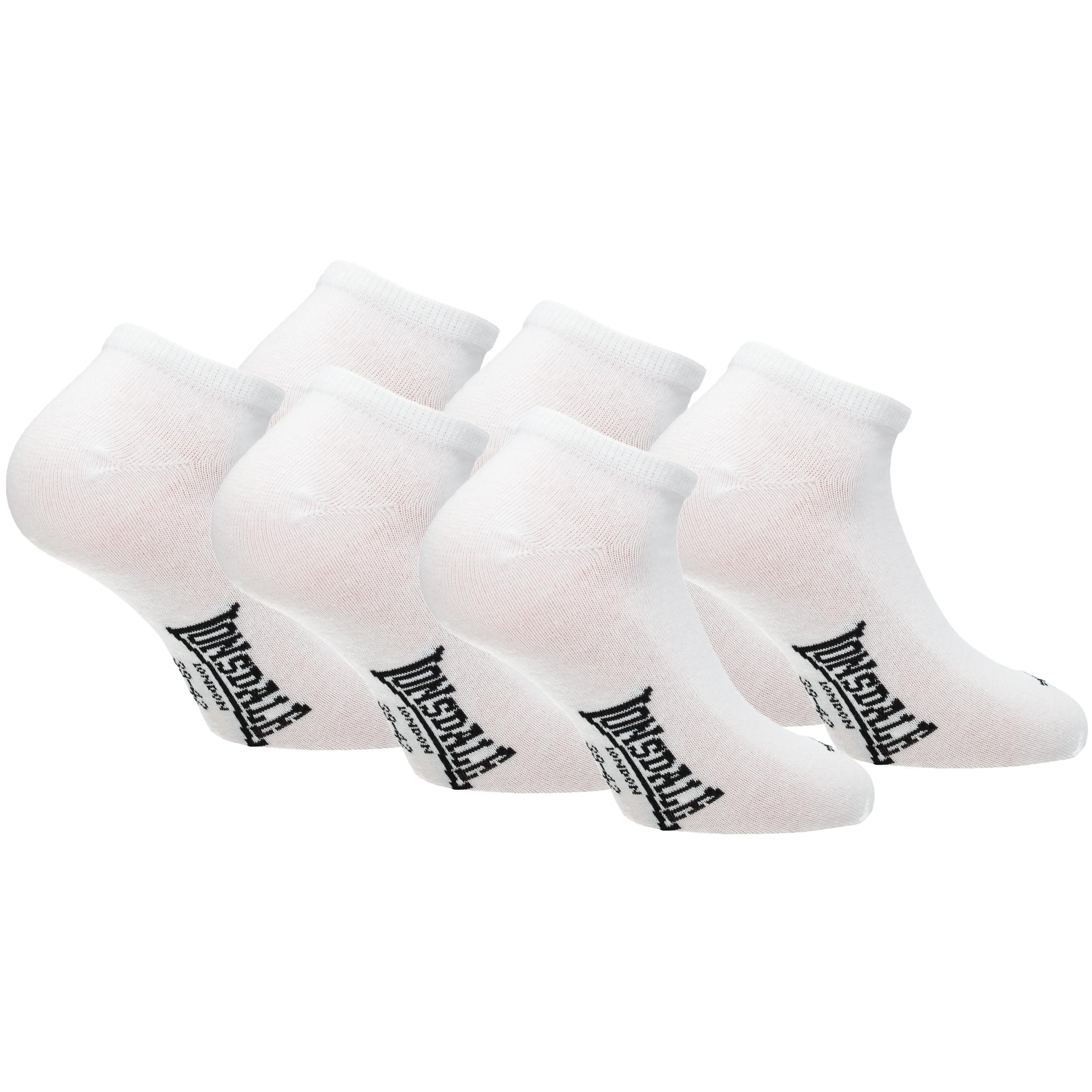 Lonsdale 6 Paia Calzini Corti Uomo Donna - Calzini Sportivi Sneaker - Lunghezza Caviglia - Cotone Traspirante