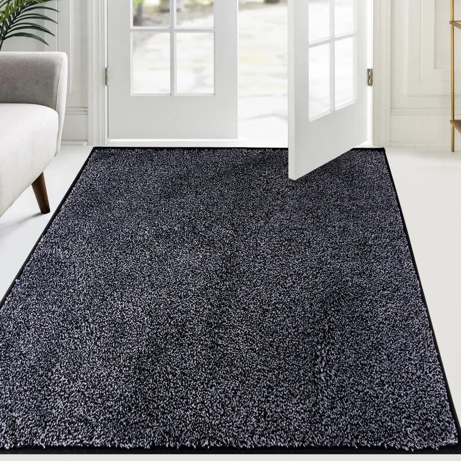 FCSDETAIL Schmutzfangmatte Innen 120 x 180 cm, rutschfeste Sauberlaufmatte, Eingangstürmatte mit Wasserabsorbierenden, Fussmatte Waschbarer Teppich Wohnzimmer Schlafzimmer