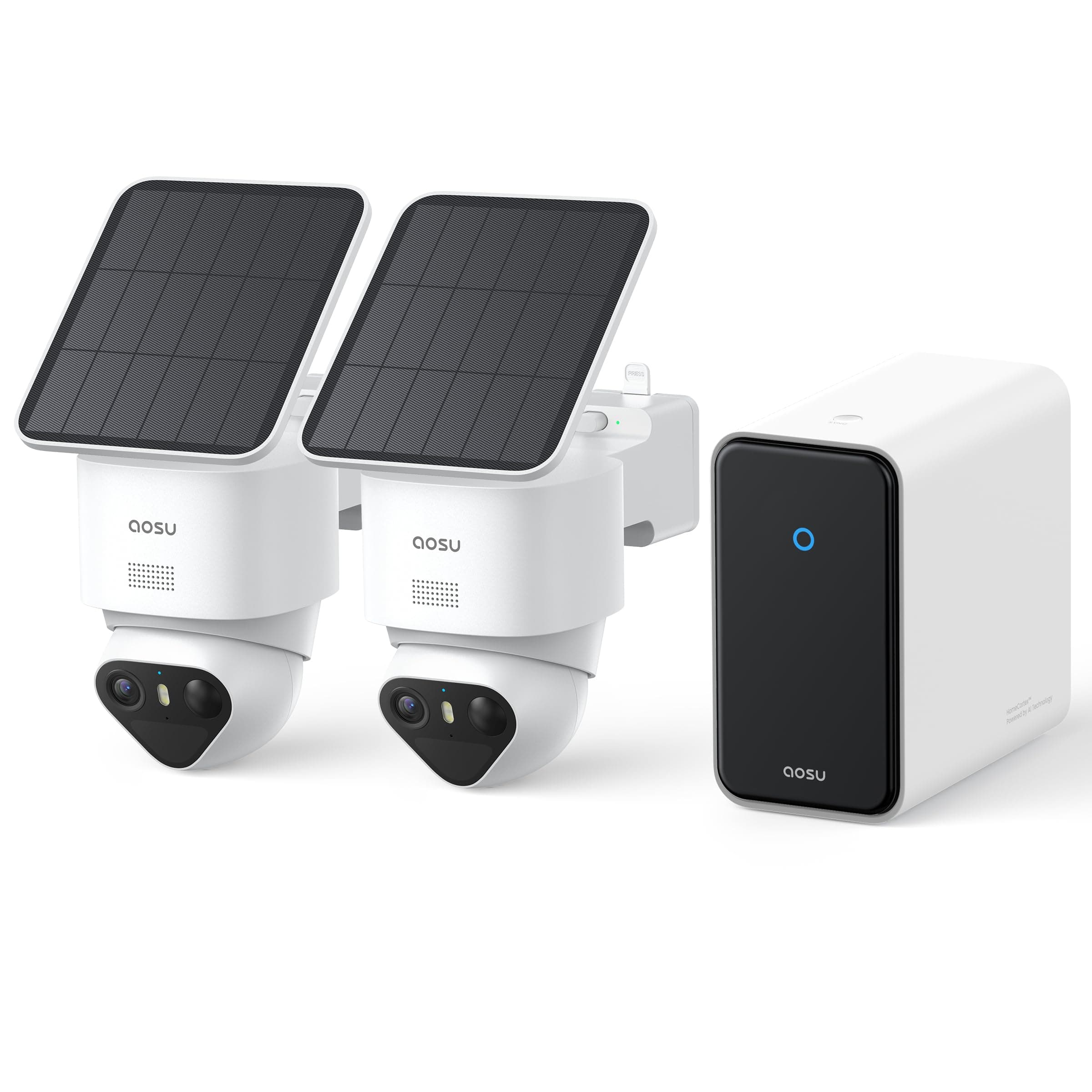 aosu T2 Ultra 4K Caméra Surveillance Extérieure sans Fil 16 to Extensible | aosuCortex, 32 Go, 16 To Extensible, 360°,Radar+PIR+IA, Suivi Auto, Vision TrueColor, IP65 ,Dual Wifi, SÉCURITÉ DOMESTIQUE
