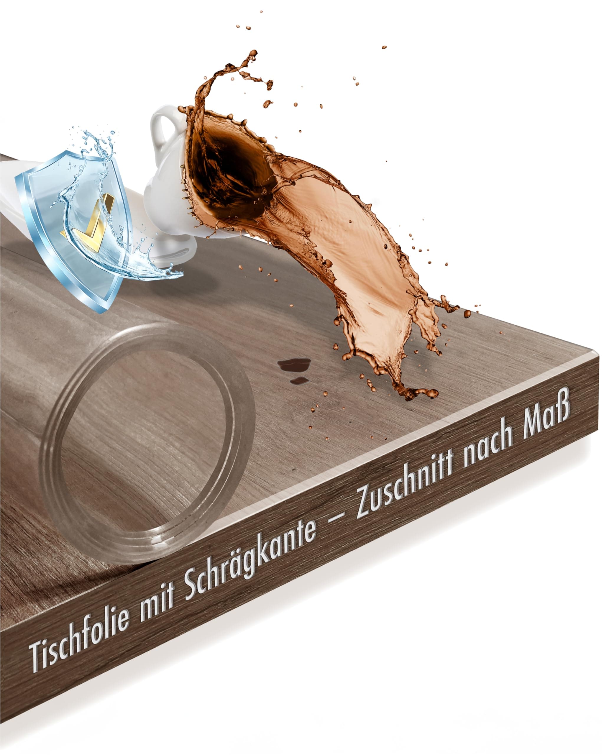 TEXMAXX pellicola trasparente per tavolo 2mm con bordo smussato - protezione tavolo pvc varie misure dimensioni - pellicolatavolo trasparente - 90 cm x 140 cm