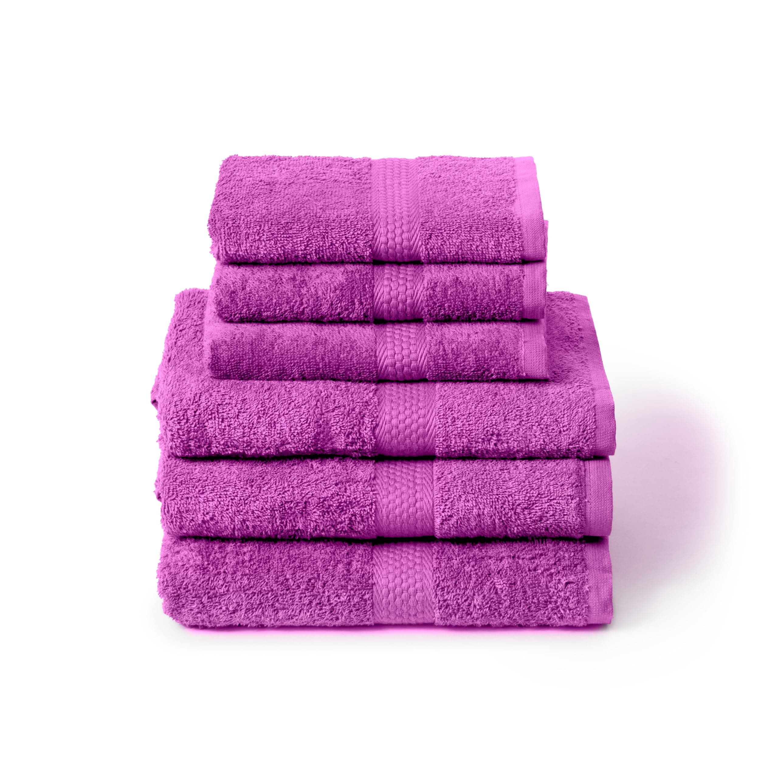 Caleffi Set 6x Asciugamani Bagno Viso e Ospite in Cotone, 55x100 + 40x60 cm | Spugna morbida e assorbente, 3 viso + 3 bidet, tinta unita, set completo, per uso quotidiano, hotel e b&b