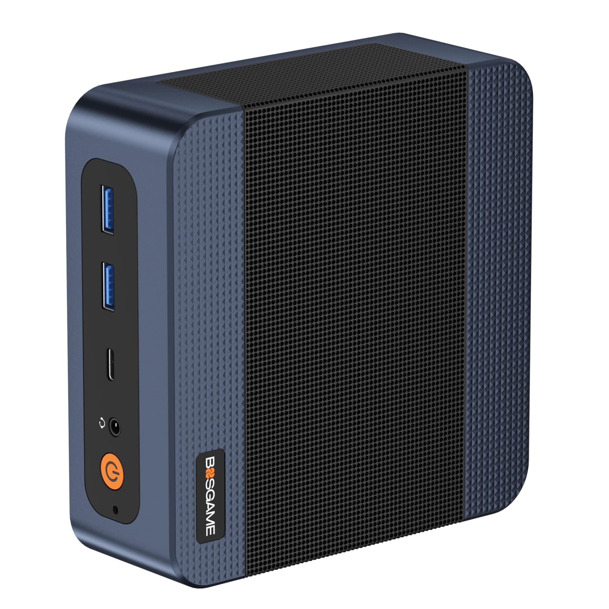BOSGAME Mini PC E7 100U con Intel Core i3, 16 GB de DDR4 y 512 GB PCIe 3.0 | Office Mini PC de sobremesa a 4,7 GHz con doble canal, Dual Lan x 2, HDMI 2.0, USB-C y 4K a 60 Hz