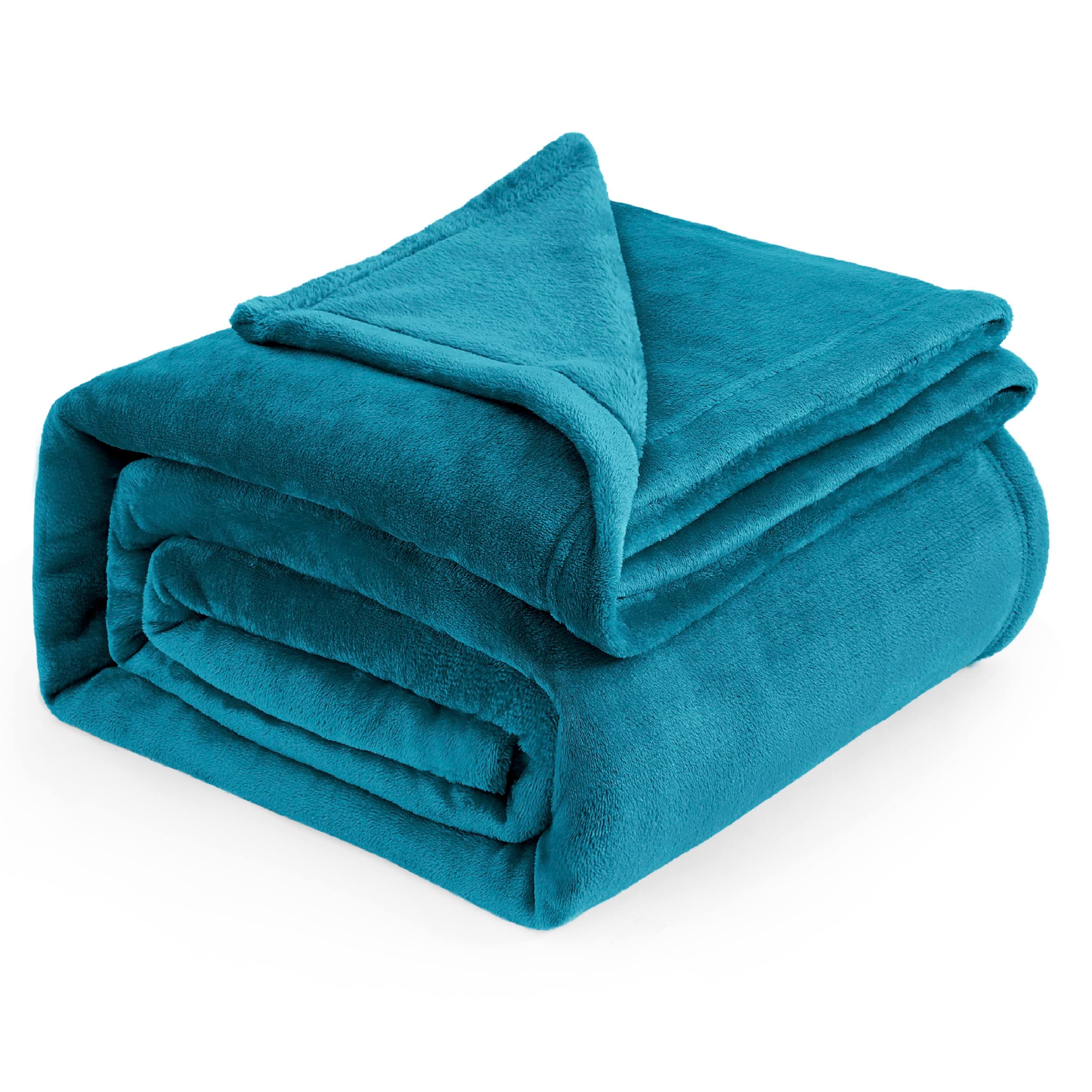 BEDSURE Kuscheldecke Flauschig Decke Fleecedecke - Wohndecke Warm Winter Weich, Sofadecke XXL, Decke Couch Blanket, Wohn- & Kuscheldecken Große 230x270cm, Sofa überwurfdecke Türkis