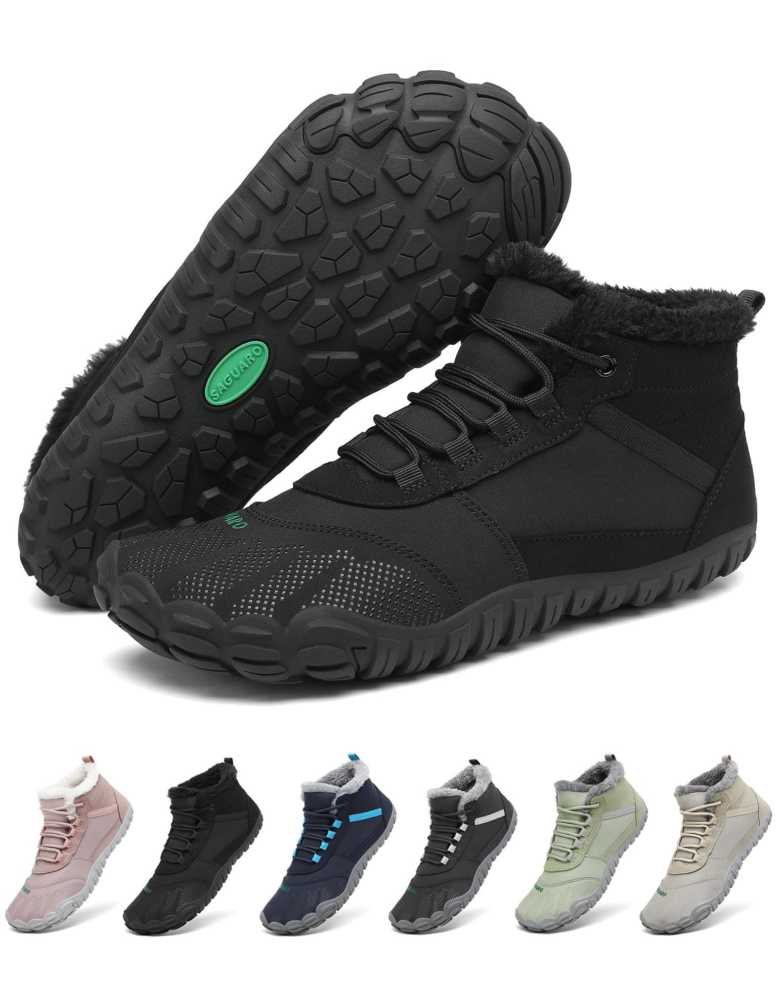 SAGUARO Barefoot Botines Hombre Mujer Invierno Botas de Nieve Caliente Antideslizante 36-48 EU