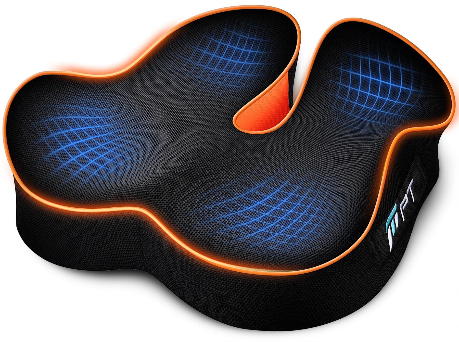 POOTACK Cuscino Sedia Ufficio – Memory Foam a Forma di U per Supporto | Premium per Scrivania/Gaming/auto e Ufficio,Migliora il Comfort e il Sostegno con Rivestimento Traspirante e base Antiscivolo