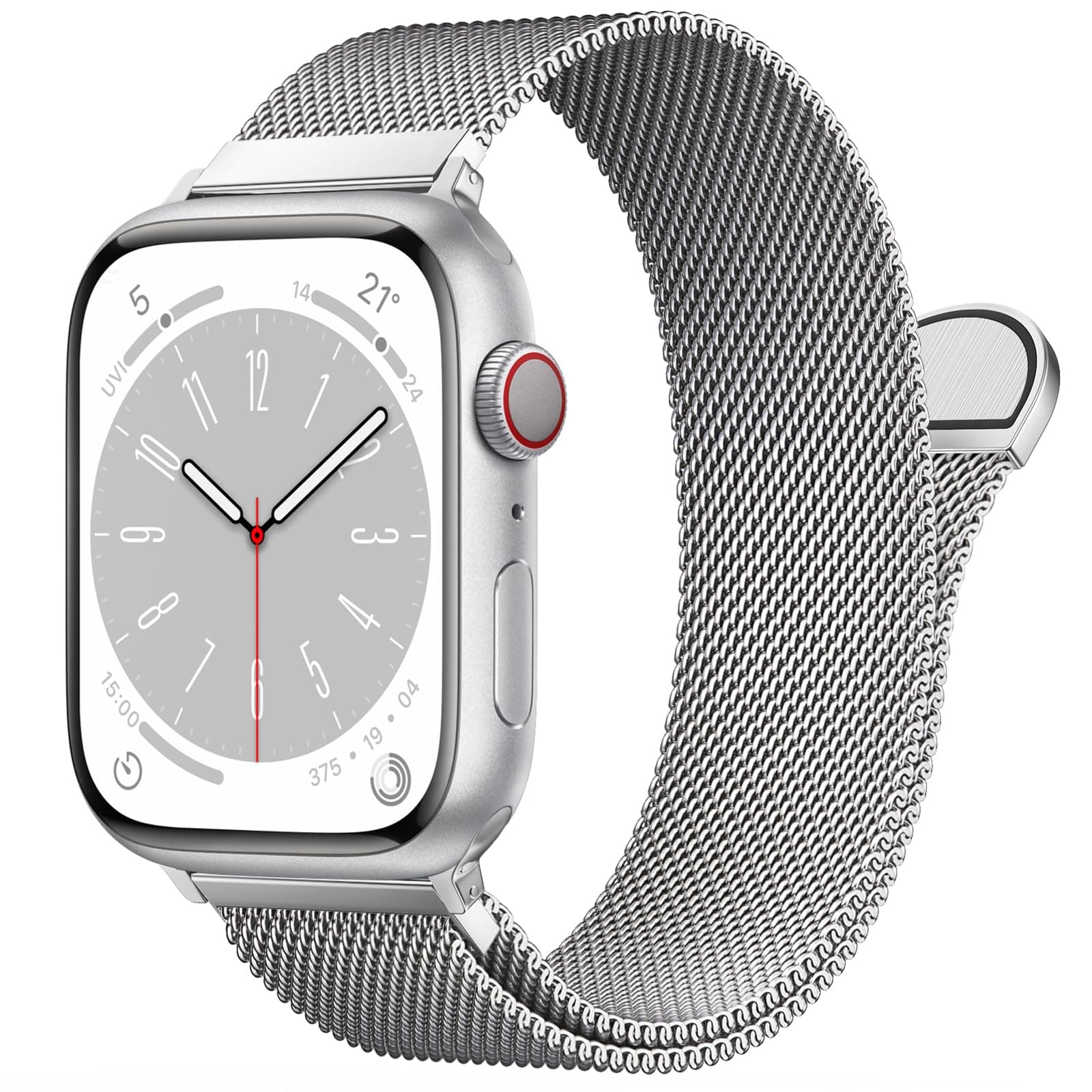OULUOQI Cinturino di ricambio compatibile con cinturino Apple Watch 40mm 42mm(Series 10 &11) 41mm 38mm, bracciali milanesi in acciaio inossidabile per iWatch serie 11 10 9 8 7 6 5 4 3 SE3/2/1
