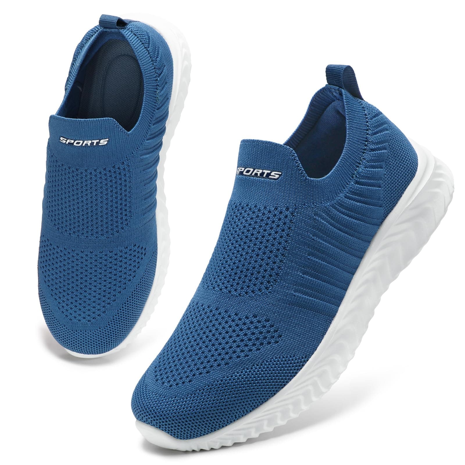 HKR Zapatillas Slip-On Mujer Comodos y Ligeras para Correr Trabajar Andar Pasear