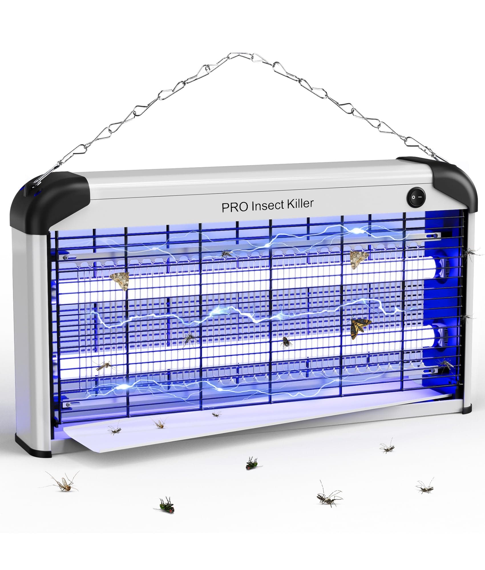 Spectracide Tueur d'insectes pour Moustique, 30W Piège à Insectes Volants Electrique, 2400V Lampe UV Anti Moustique Interieur Efficace pour Mouches Guêpes Moucherons Moustiques Mites