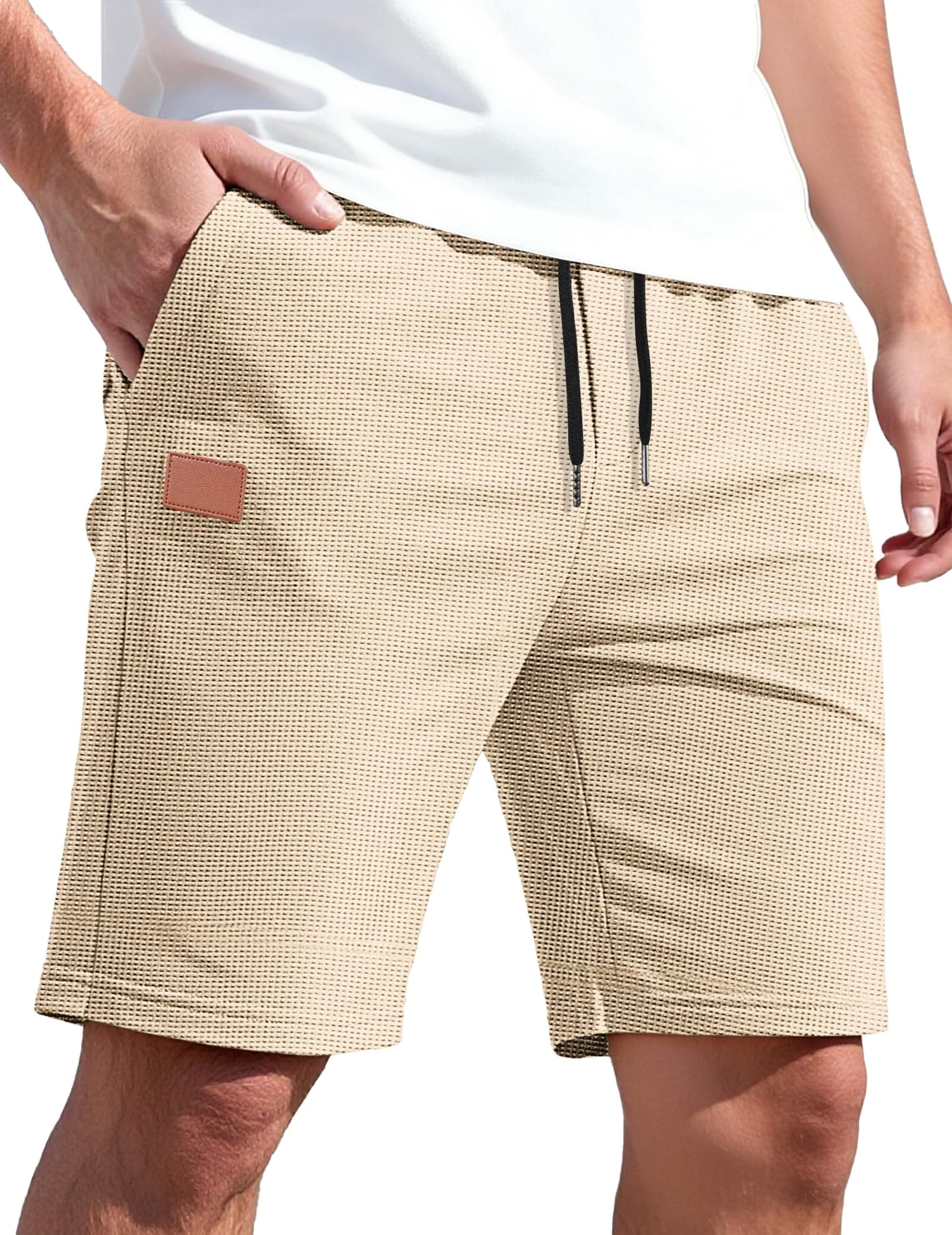 TARAINYA Pantaloncini Quadri Uomo Cotone Coulisse Estivi Causal Pantaloni Corti Uomo con Tasche