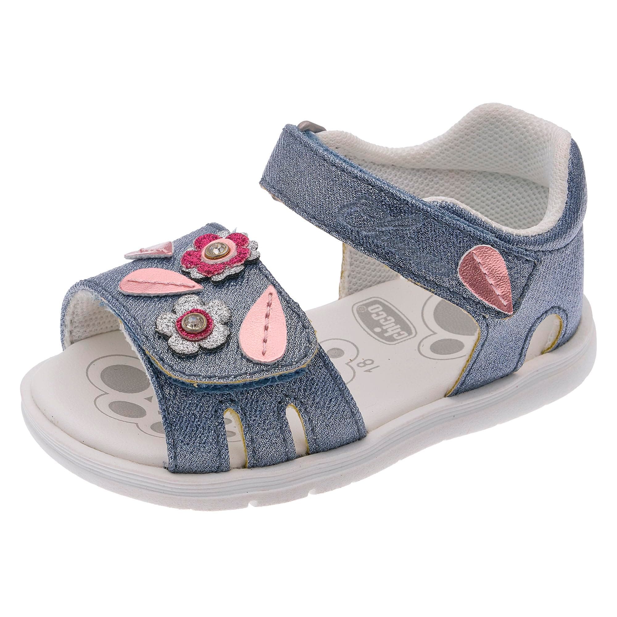 Chicco, Sandali Bambina Chiusi Posteriormente, con Chiusura con Doppio Strappo, Scarpe Bambina, Designed in Italy