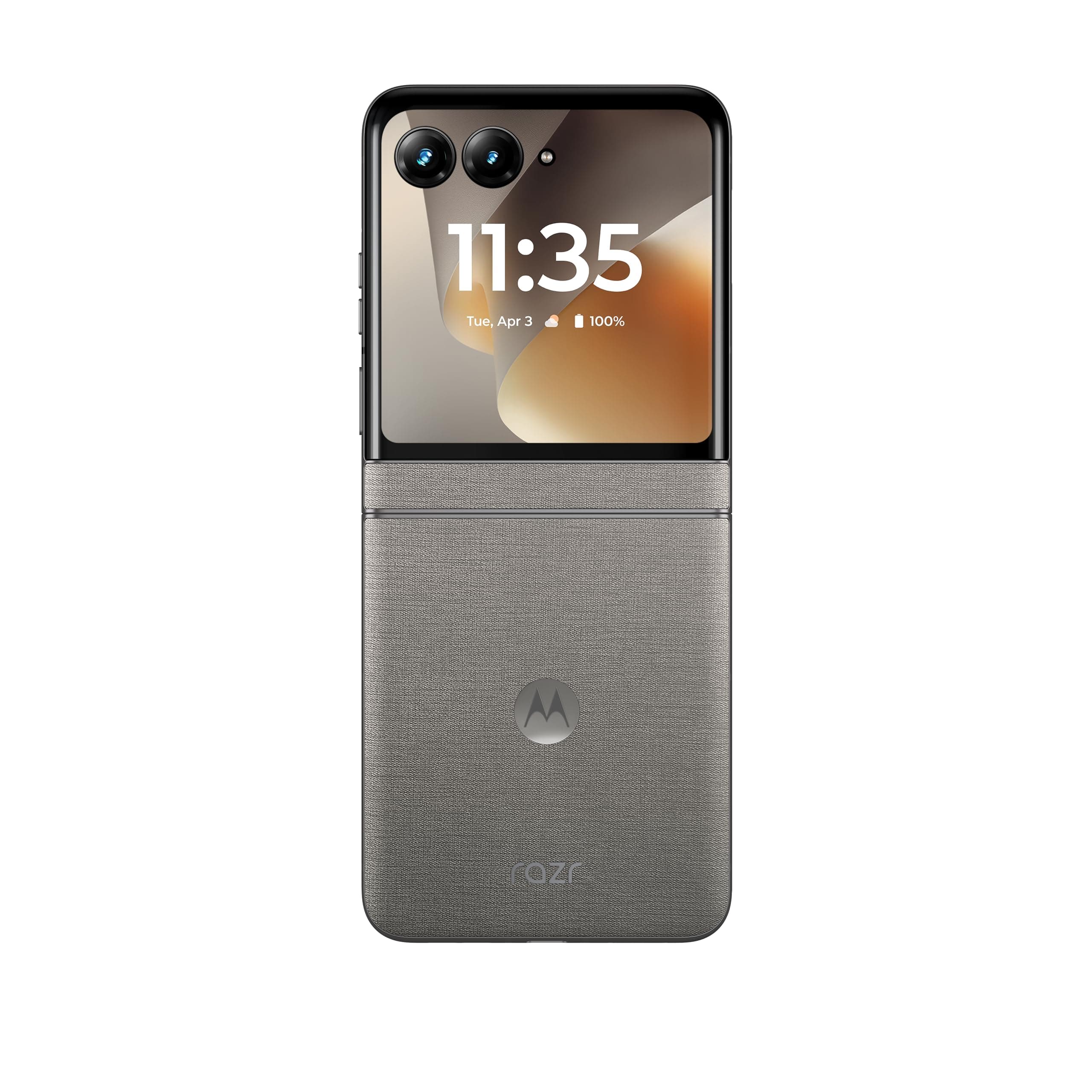 Motorola razr 70 con 3 anni di garanzia (8/256GB, Doppia fotocamera 50MP, Display interno FHD+ 6.9" 120Hz e esterno 3.62", Android 16), PANTONE Hematite