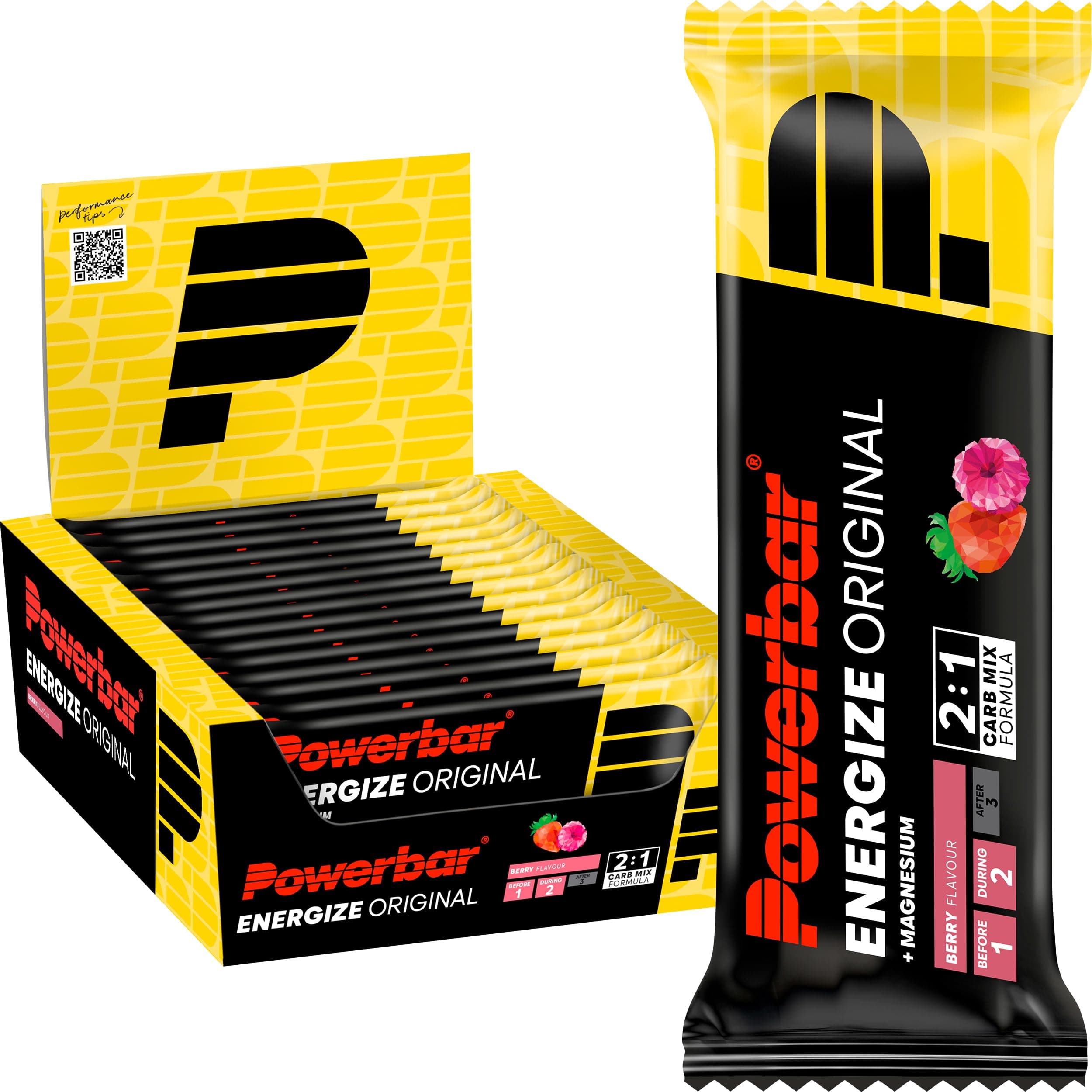 Powerbar Energize Bar (15x55g) Frutas del bosque Barritas Barritas energéticas