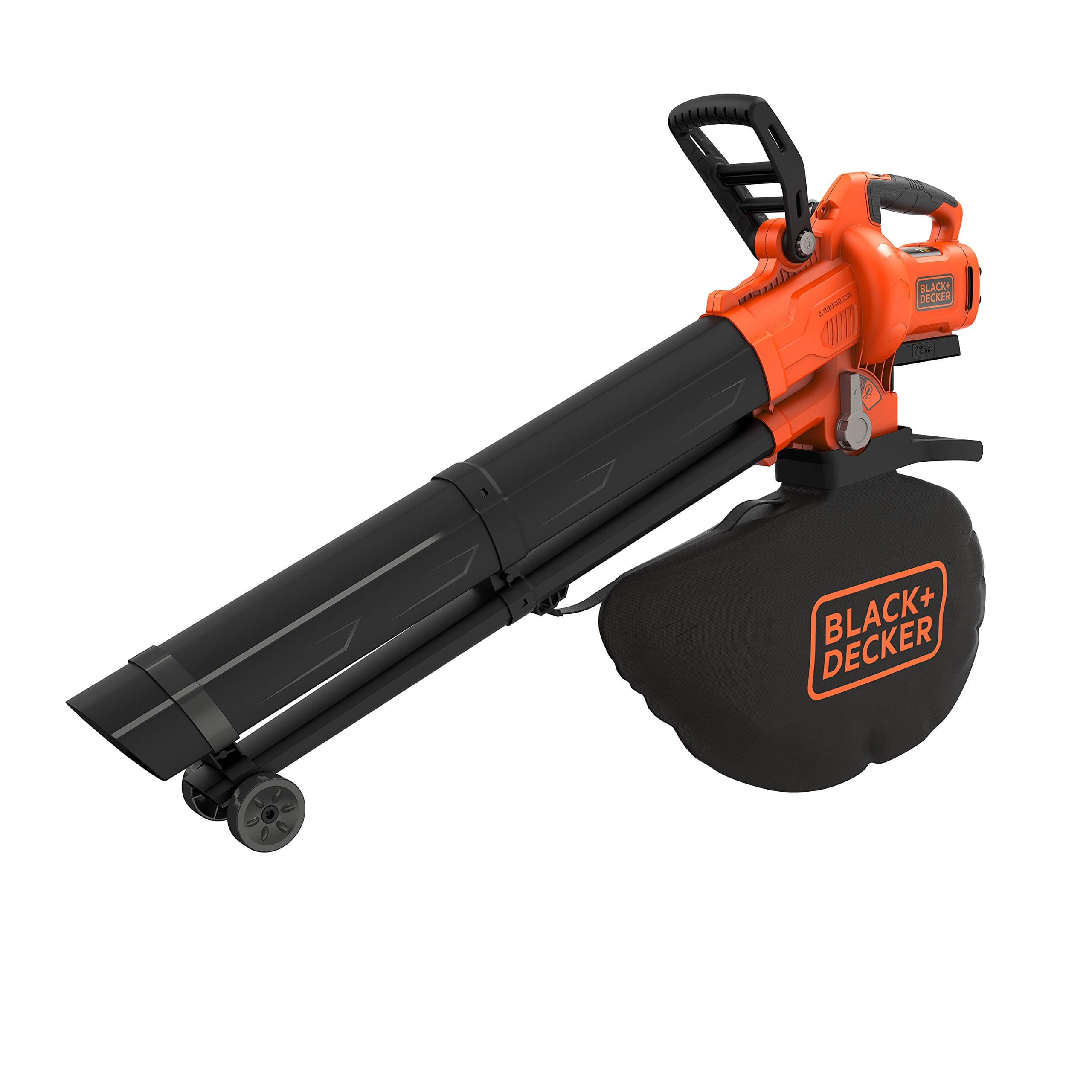 BLACK+DECKER - Aspirateur souffleur Broyeur Sans Fil 36V - Livré avec un sac de 45 L - BCBLV36B-XJ