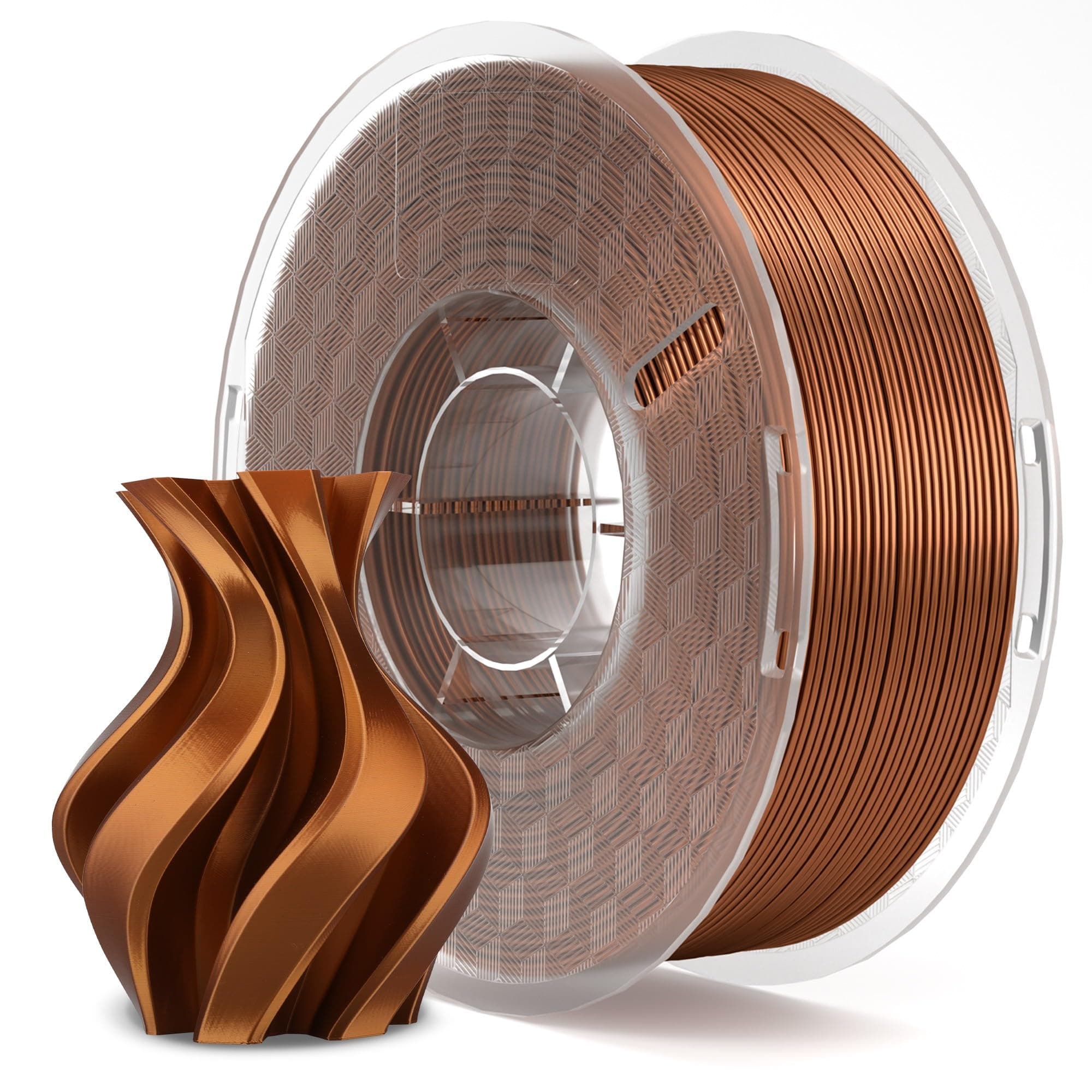 ELEGOO Filamento Seta PLA 1,75 mm Rame 1 KG, Silk PLA Filamento per Stampante 3D Precisione dimensionale +/- 0,02 mm Filamento di Stampa 3D Adatto alla maggior parte delle Stampanti 3D FDM