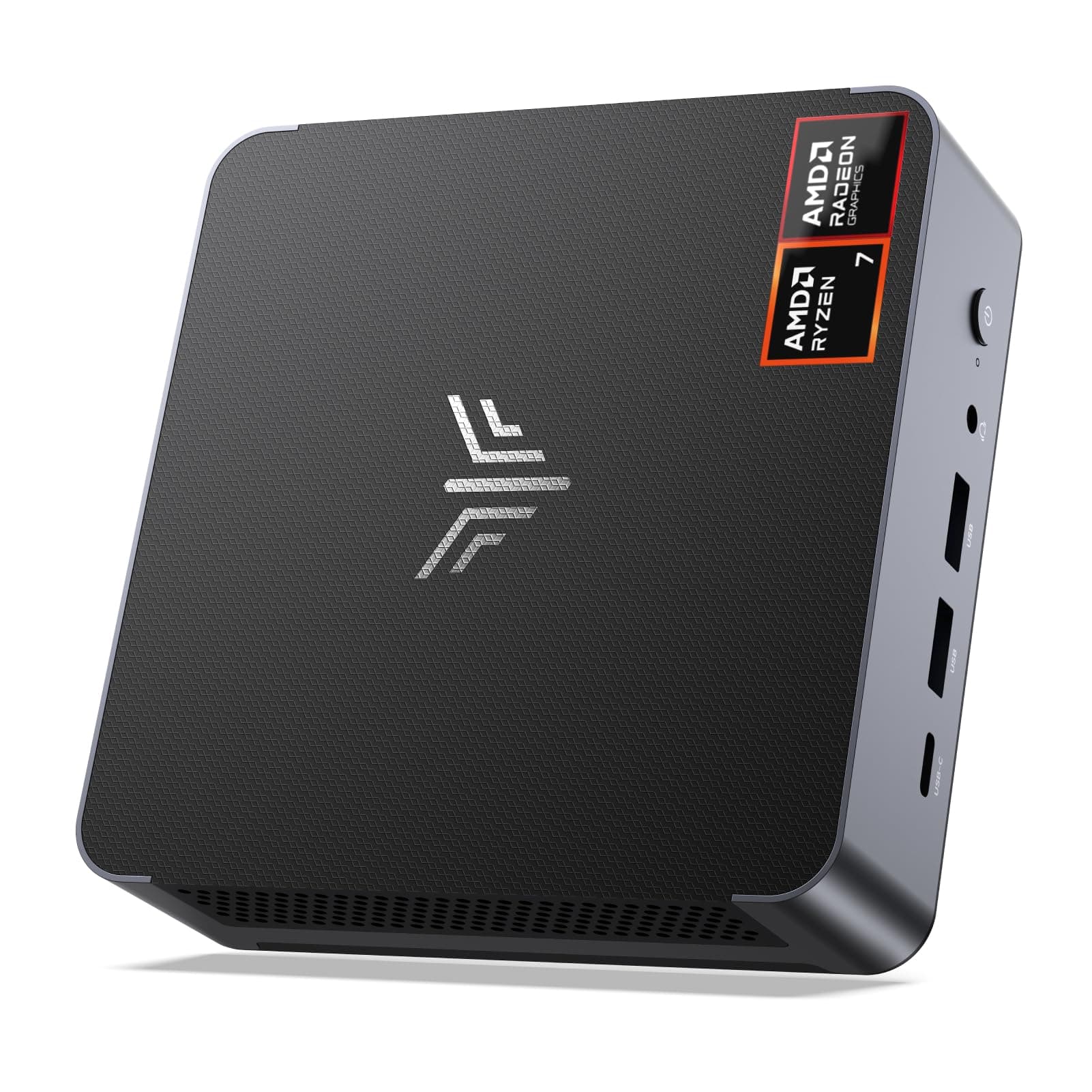 NiPoGi АMD Mini PC Ryzen 7 8745HS W11 Pro(8C/16T,hasta 4,9 GHz),16GB DDR5 5600MHz 512GB M.2 NVME SSD,Mini Ordenador Wifi6 con АMD Radeon 780M Apoyo 4K Quad-Pantalla-Display para Oficina/Hogar/Juegos