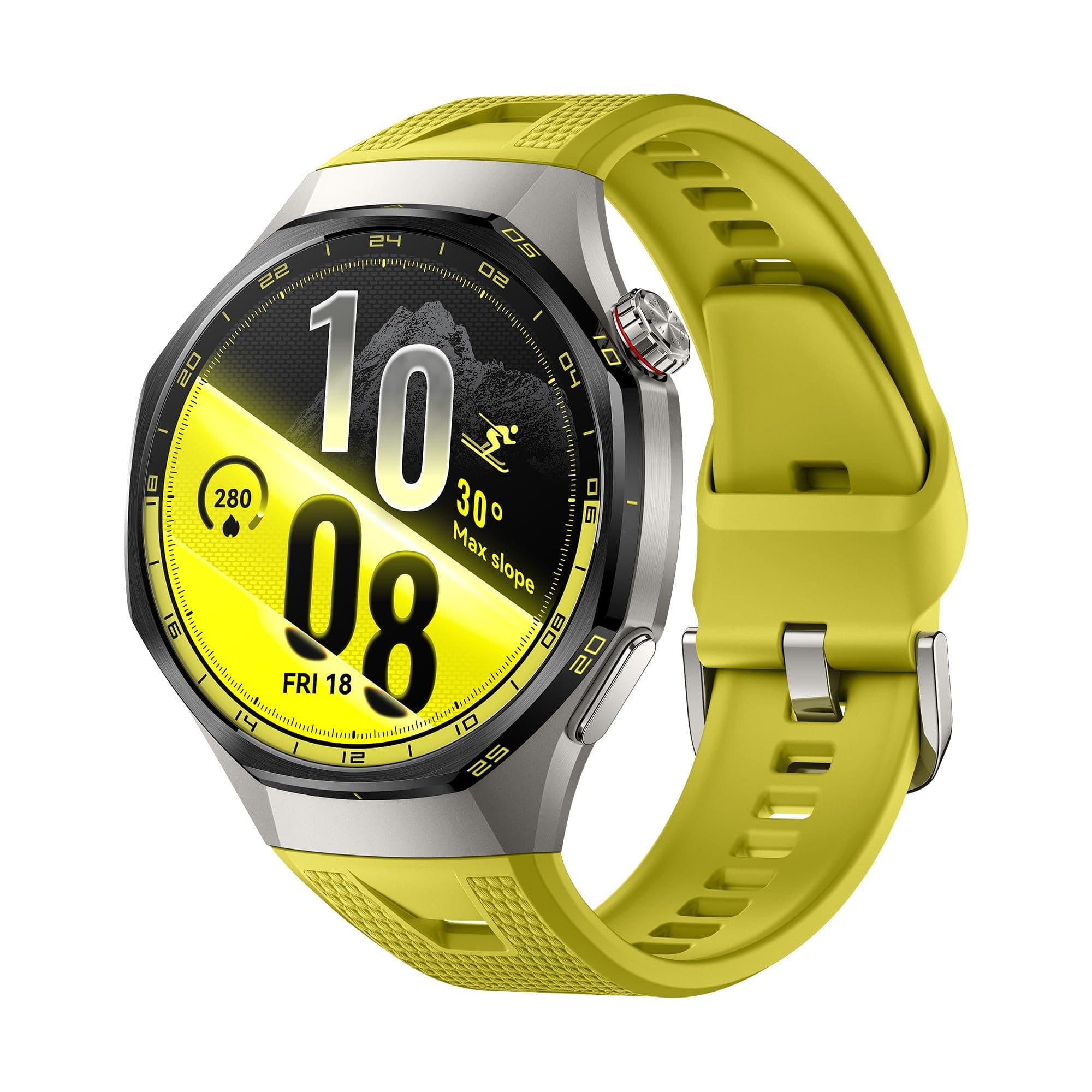 HUAWEI Watch GT 7 Pro 46mm Montre connectée, Jusqu'à 21 Jours, ECG, Jaune | NFC, GPS, IP69/5 ATM, Verre saphir, Suivi sport & santé, Cyclisme de niveau professionnel, Fonctionne avec iOS et Android