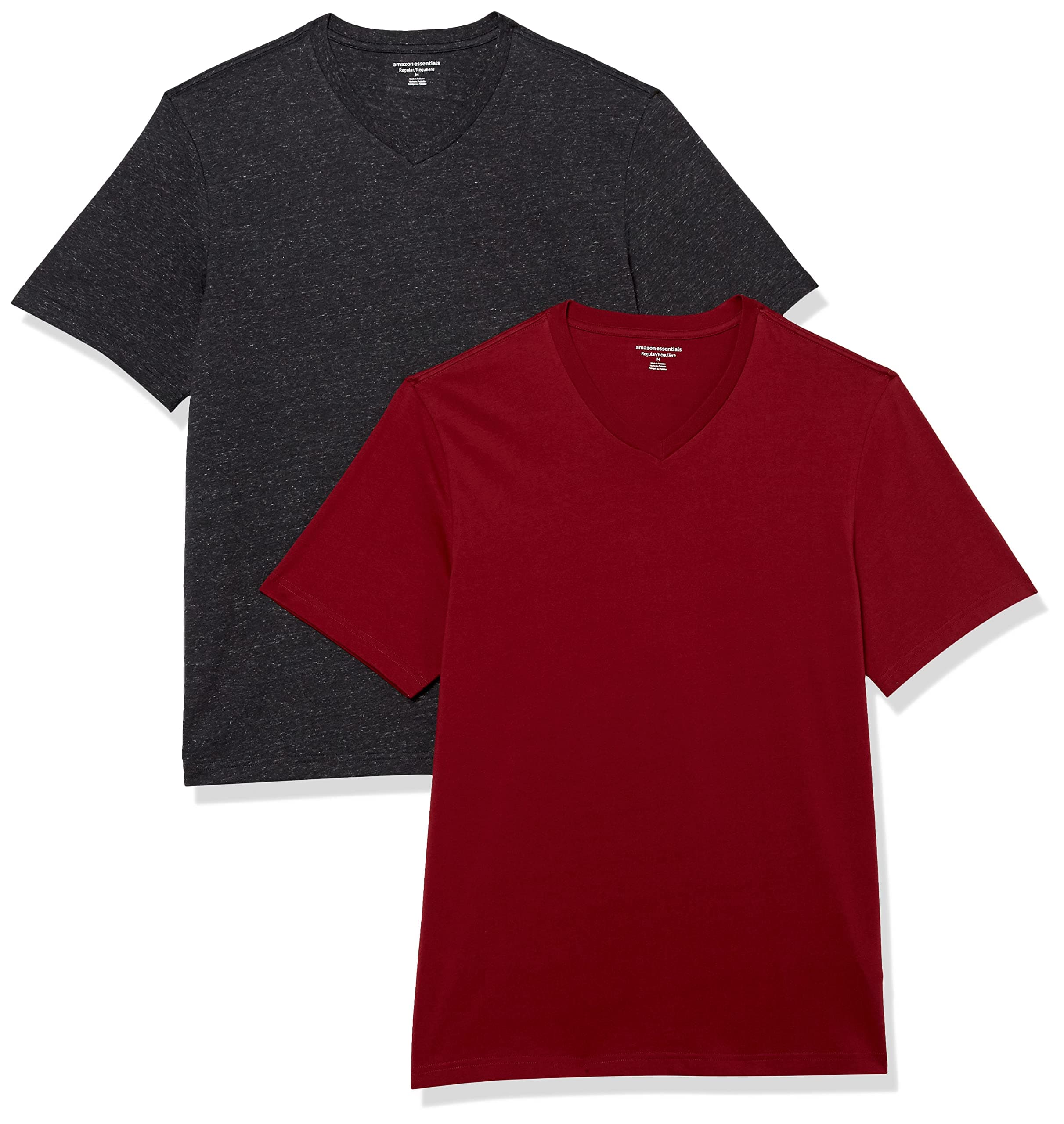 Amazon Essentials Homme T-Shirts Col en v à Manches Courtes