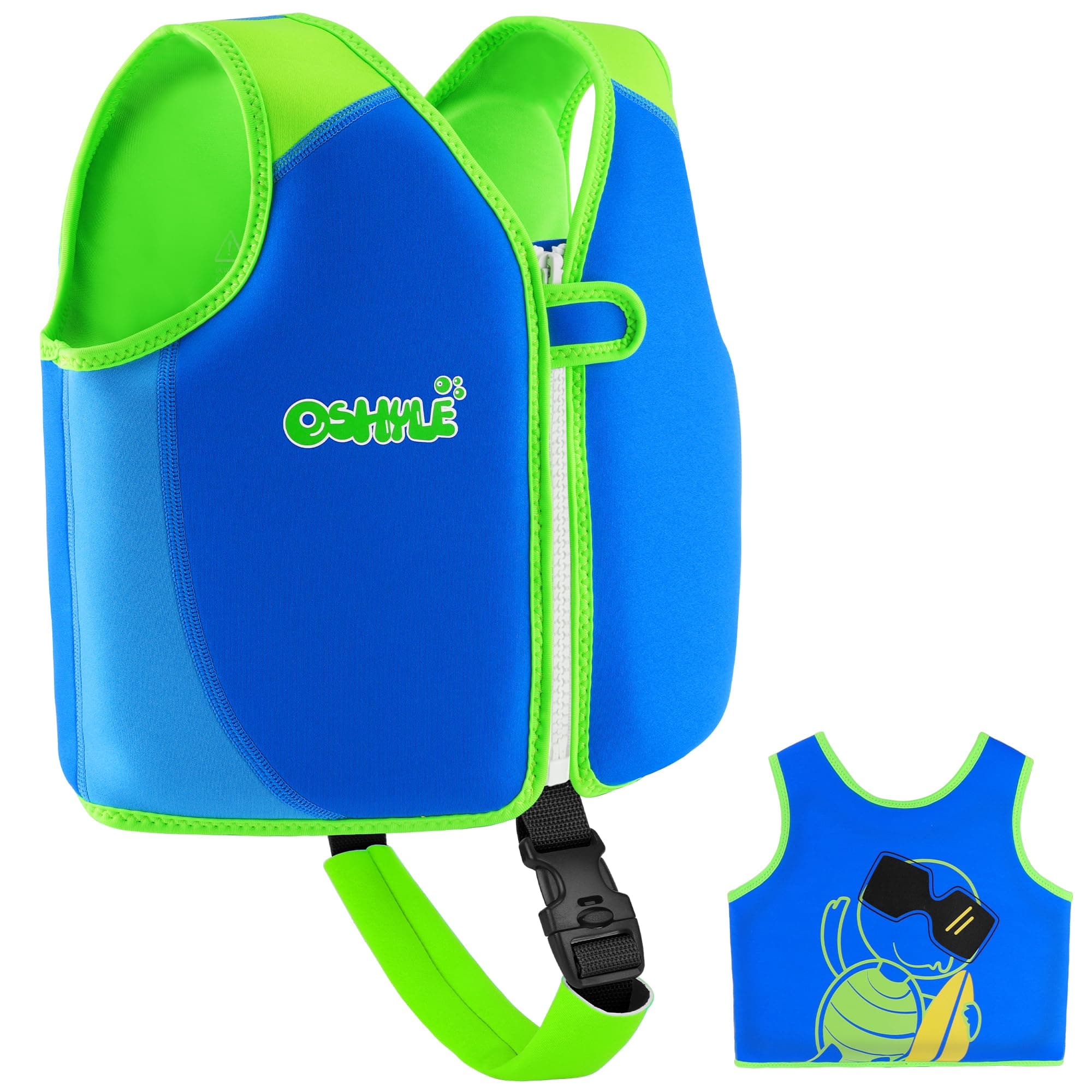 OSHYLE Chaleco de Natación de Neopreno de la Marca Premium para Niños - Flotador para el Aprendizaje de la Natación Ideal para Niños