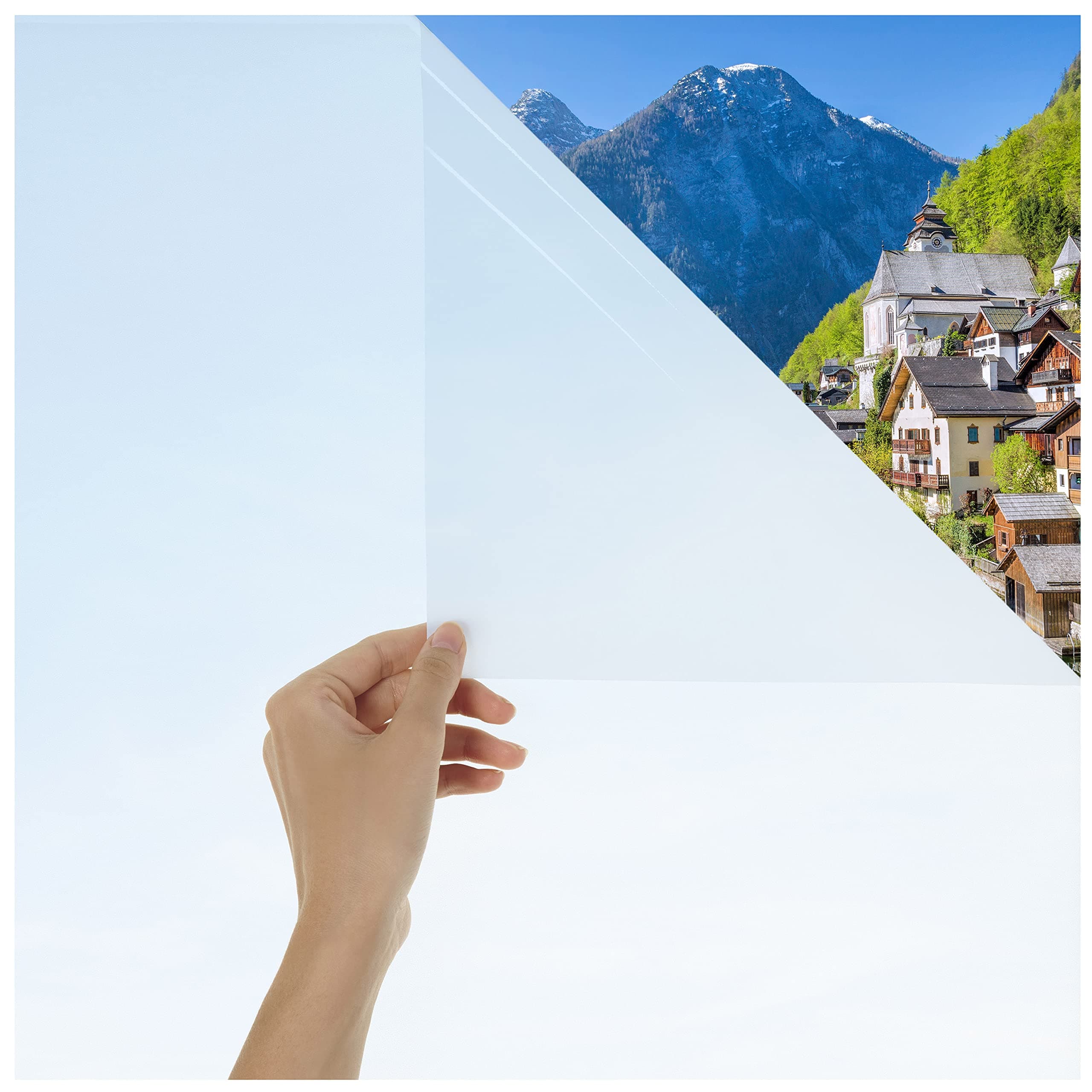 Blumtal - 1 Sichtschutzfolie für Fenster, selbstklebend, blickdicht, blickdicht, Sichtschutz, UV-Schutz, 90 x 200 cm