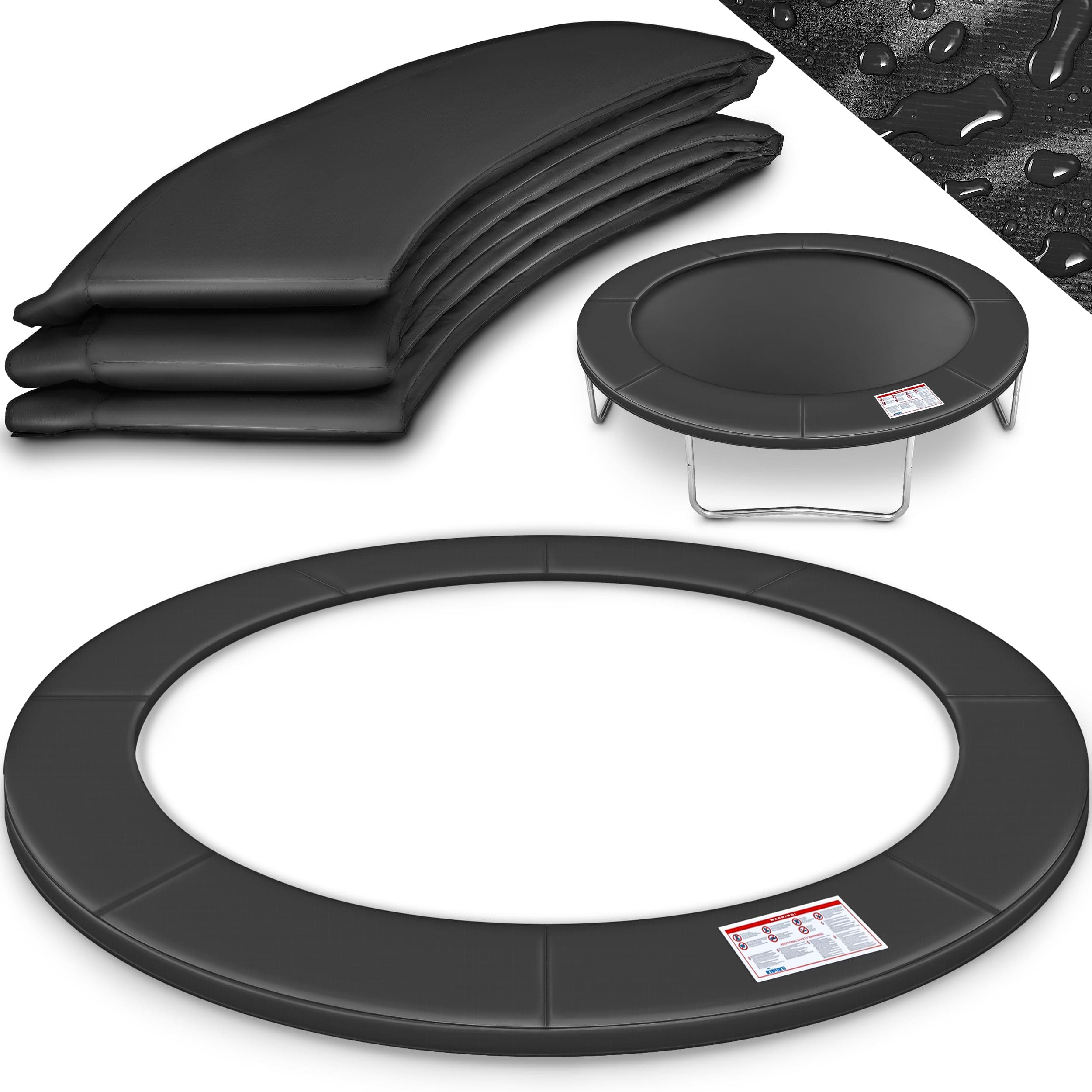 KIDUKU® Copertura Bordo Imbottitura Protettiva per Cornice Trampolino Bordo Protezione Elastico Giardino 244 305 366 427 cm