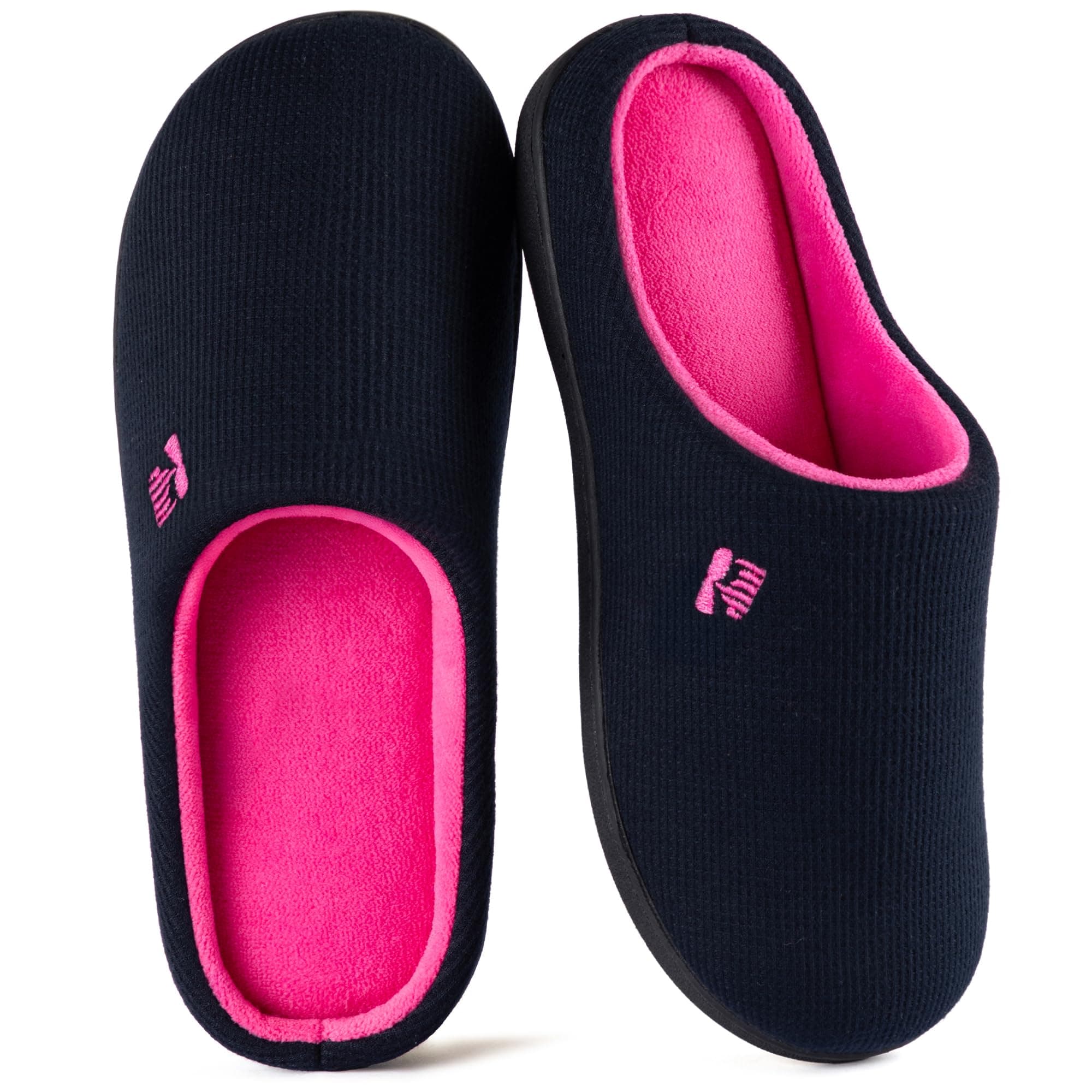 RockDove Zapatilla de dos Tonos y Espuma Viscoelástica para Mujer | Sin cordones, interior/exterior, uso doméstico, antideslizante, lavable a máquina, ligeras, agradables al tacto