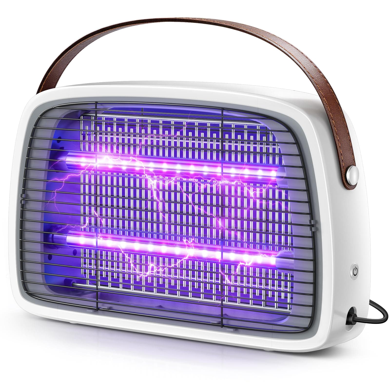 Lampada Antizanzare, 4200V E 2 Tubi LED 20W, Silenziosa E Sicura Con Sistema Antizanzare Elettrico, Ideale Con Effetto Repellente Zanzare Per Uso Interno Ed Esterno