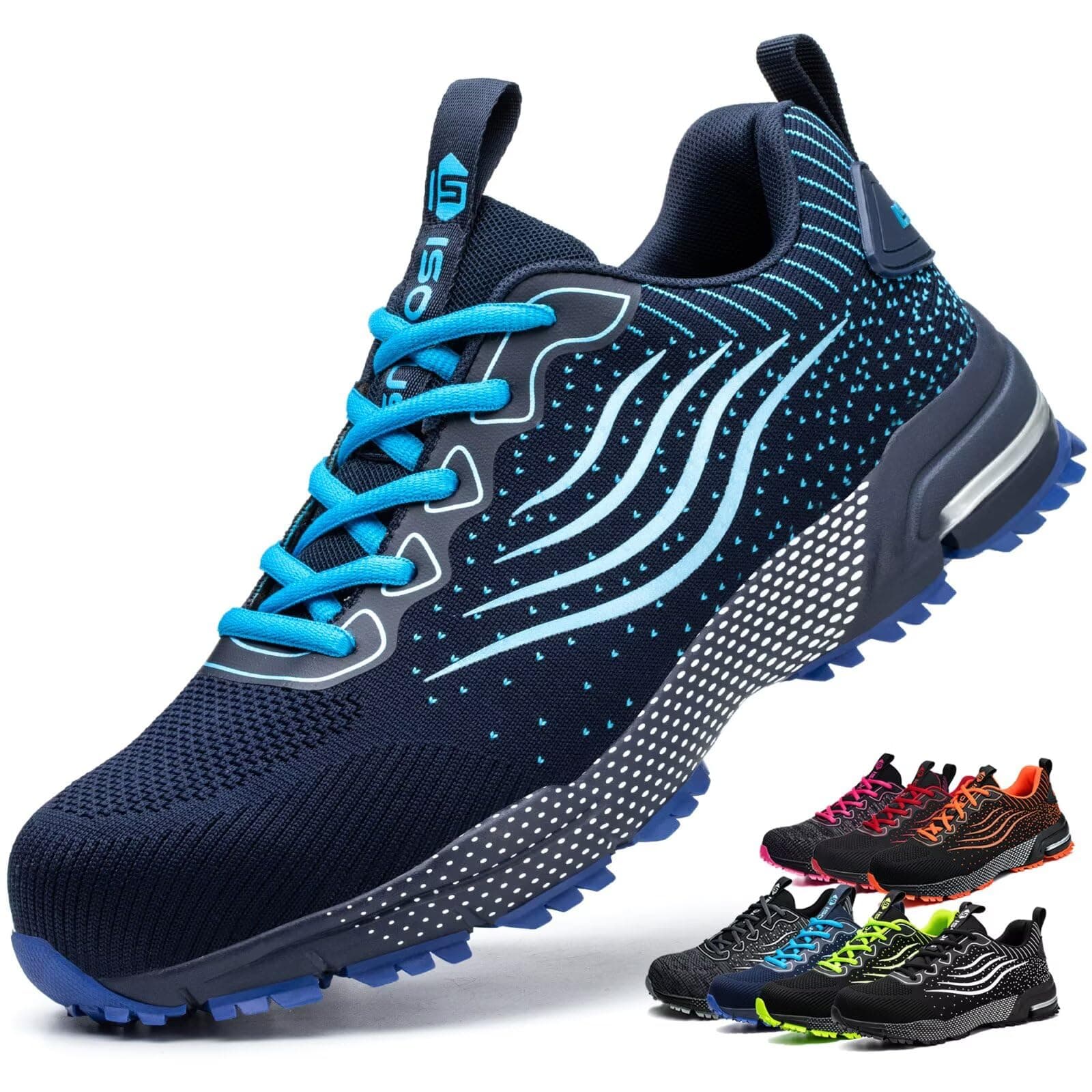 Scarpe Antinfortunistiche Uomo Donna Scarpe da Lavoro Leggere Traspiranti Scarpe da Cantiere con Punta in Acciaio