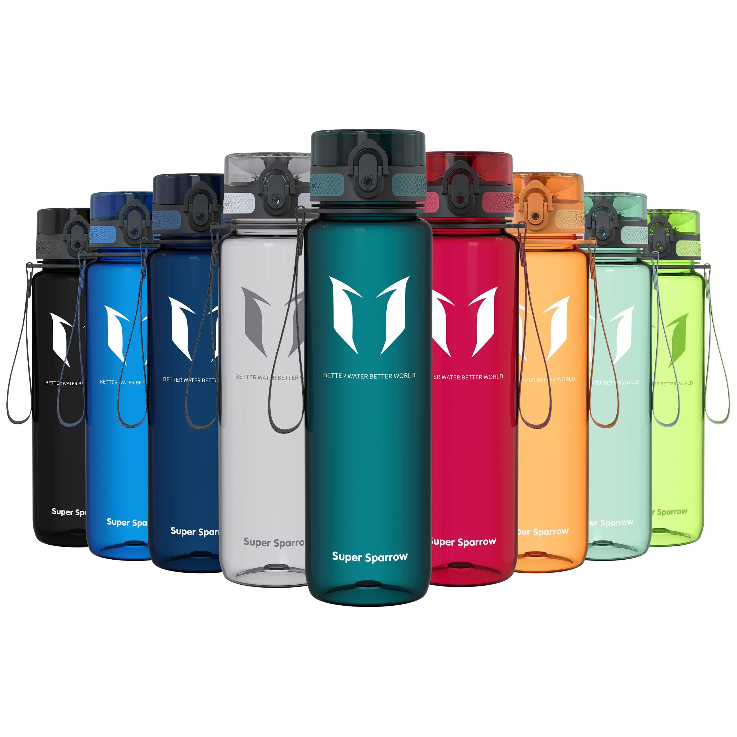 Super Sparrow Borraccia Sportiva & Bottiglia Bambini Senza Perdite - 350ml/500ml/750ml/1L/1.5L - Senza BPA