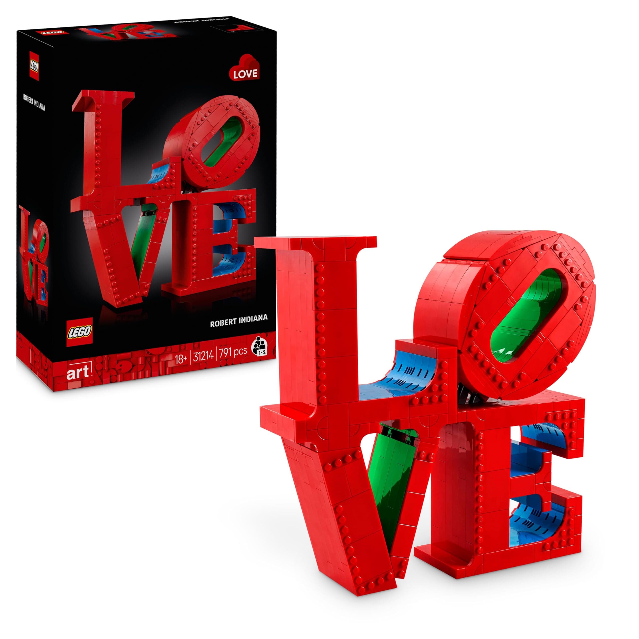 LEGO Art Love - Set de Construction pour Adulte - Décoration Romantique - Activité de Loisirs Créatifs - Idée de Cadeau pour Femme, Homme ou Adolescent.e 31214