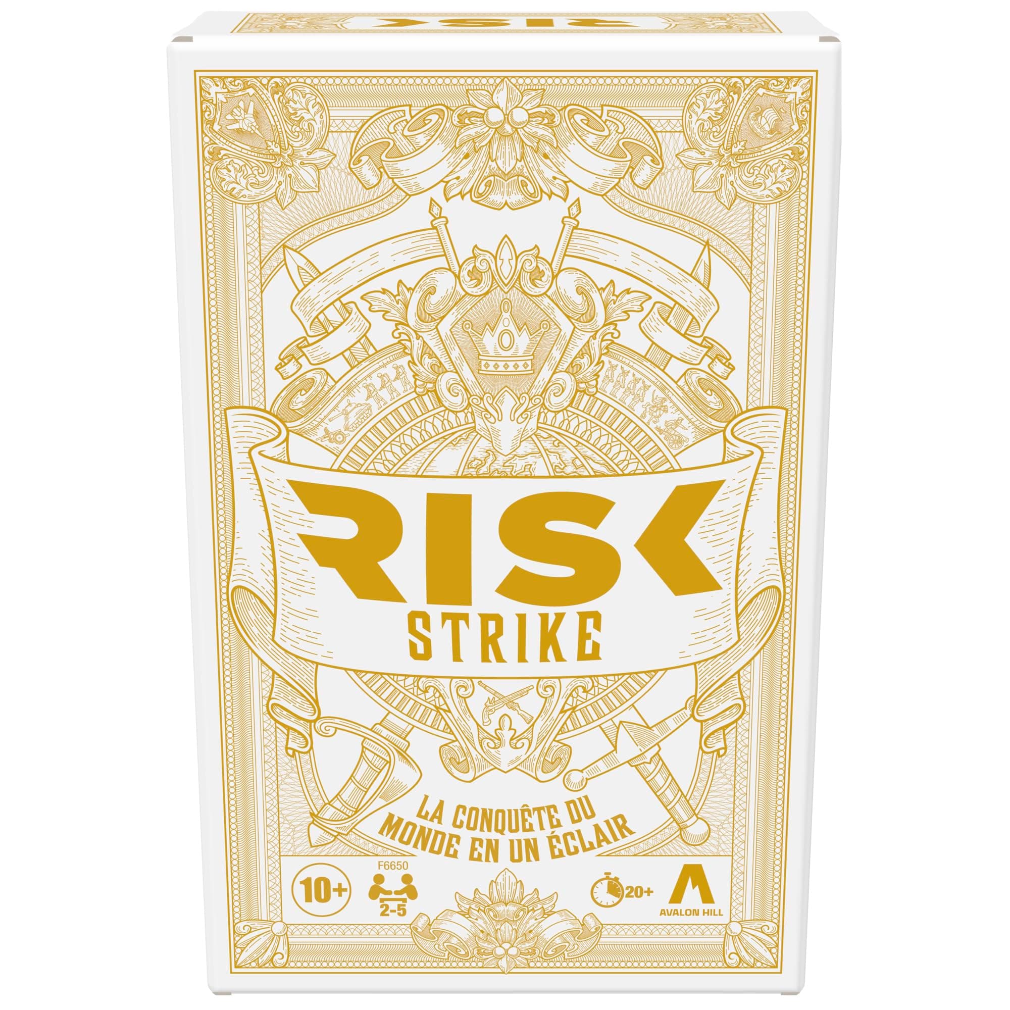 Hasbro Gaming Risk Strike, Jeu de Cartes et de dés, Jeu de Cartes de stratégie Rapide pour 2 à 5 Joueurs, Environ 20 Min. Jeux pour la Famille, Jeux de Groupe