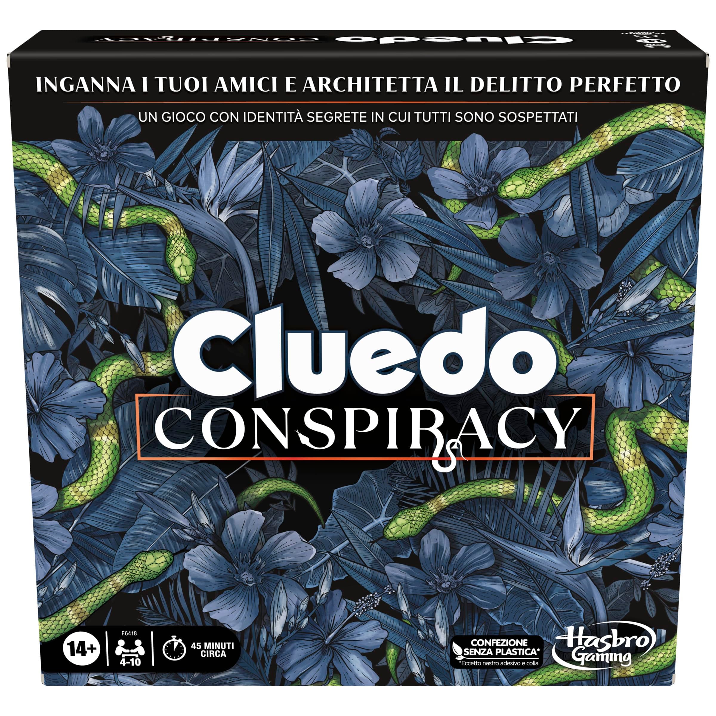 Hasbro Gaming Cluedo Conspiracy, Gioco da Tavolo con Identità Segrete e Strategia, Per Ragazzi e Ragazze dai 14 Anni in Su, per 4-10 Giocatori