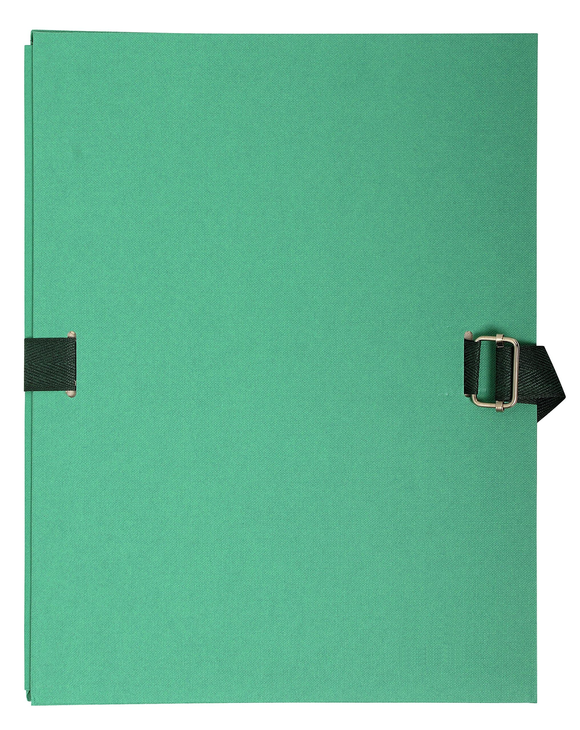Exacompta - 723E - Chemise Dos extensible papier toile vert - lot de 10
